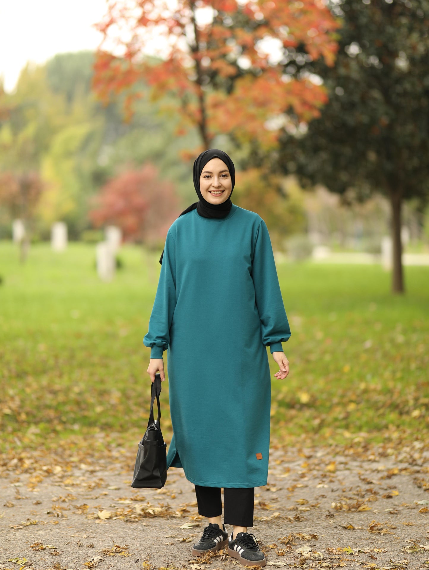 Nevada 120 cm sweat tunik, petrol