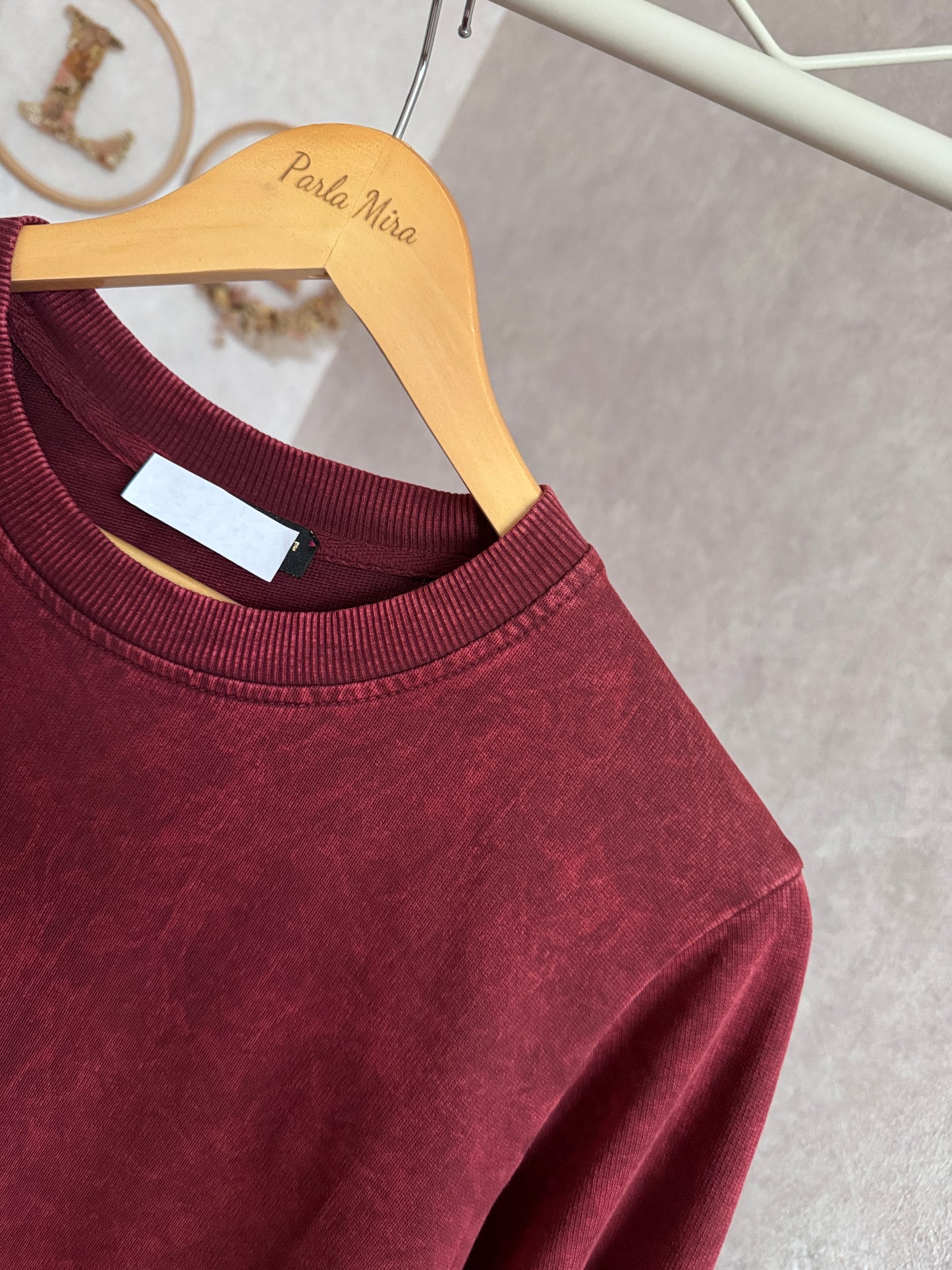 %100 pamuk tunik, bordo