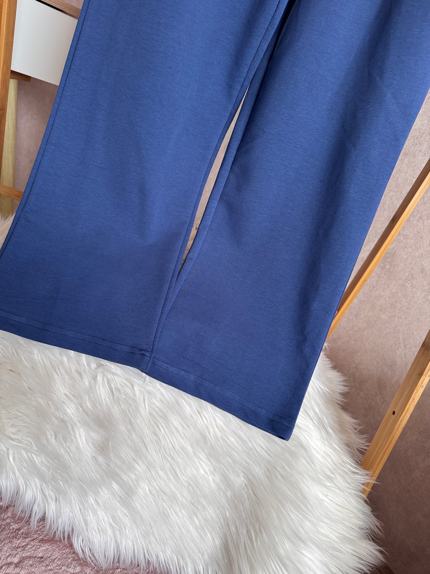 Tunik kolu cep detaylı takım indigo (40-46 beden)