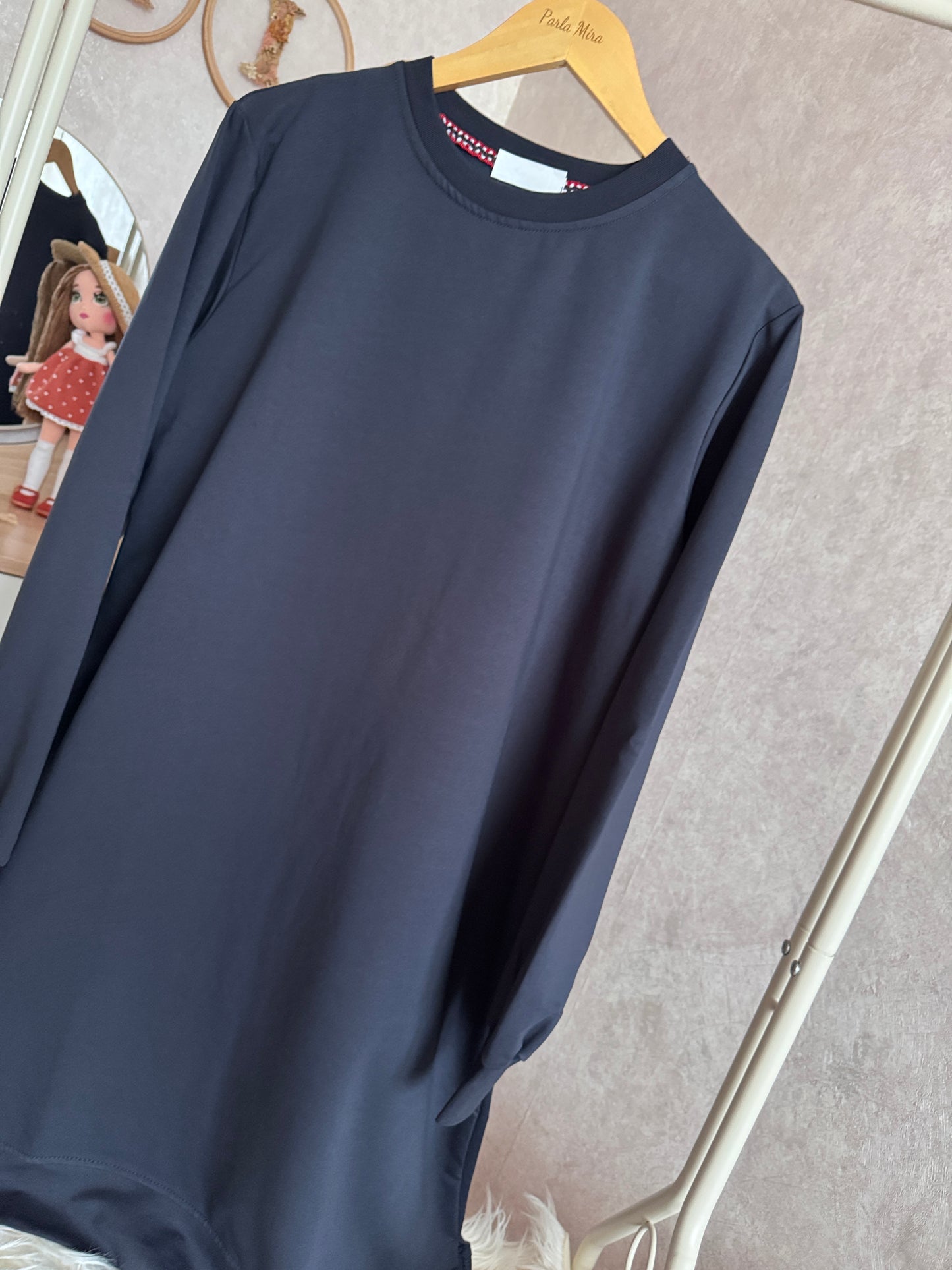 Düz tunik, lacivert