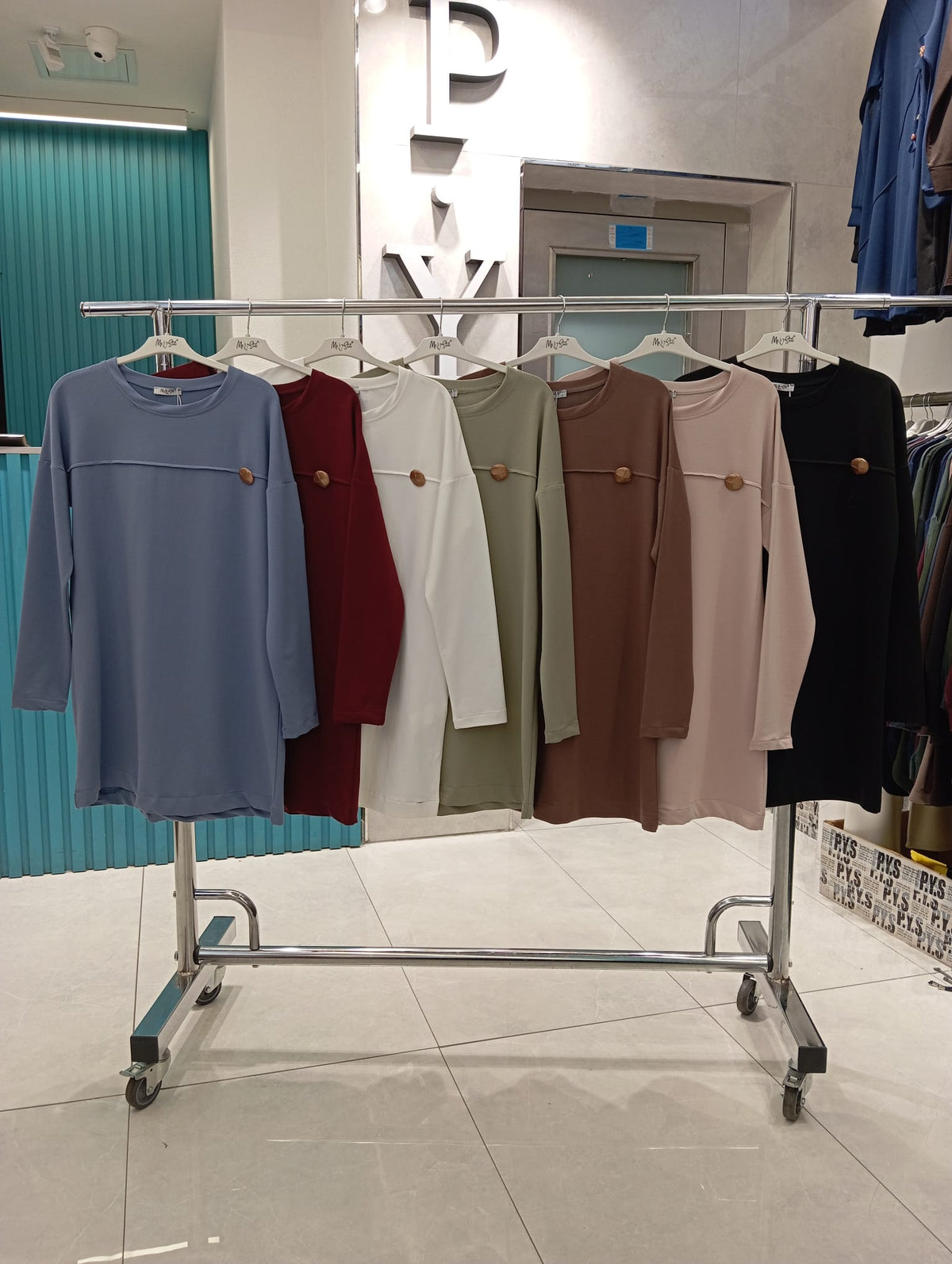 Nalan tunik, beyaz