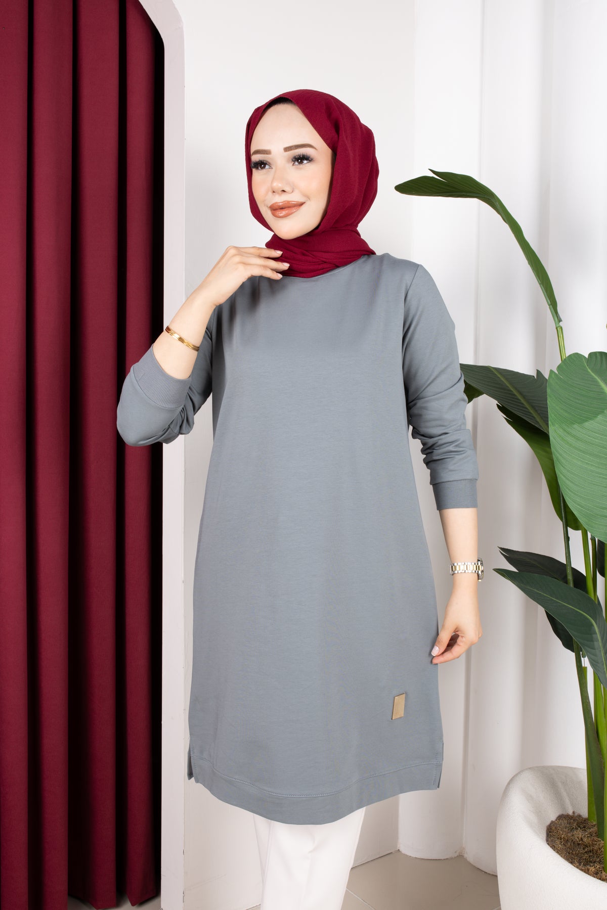 Bade tunik, yeşil
