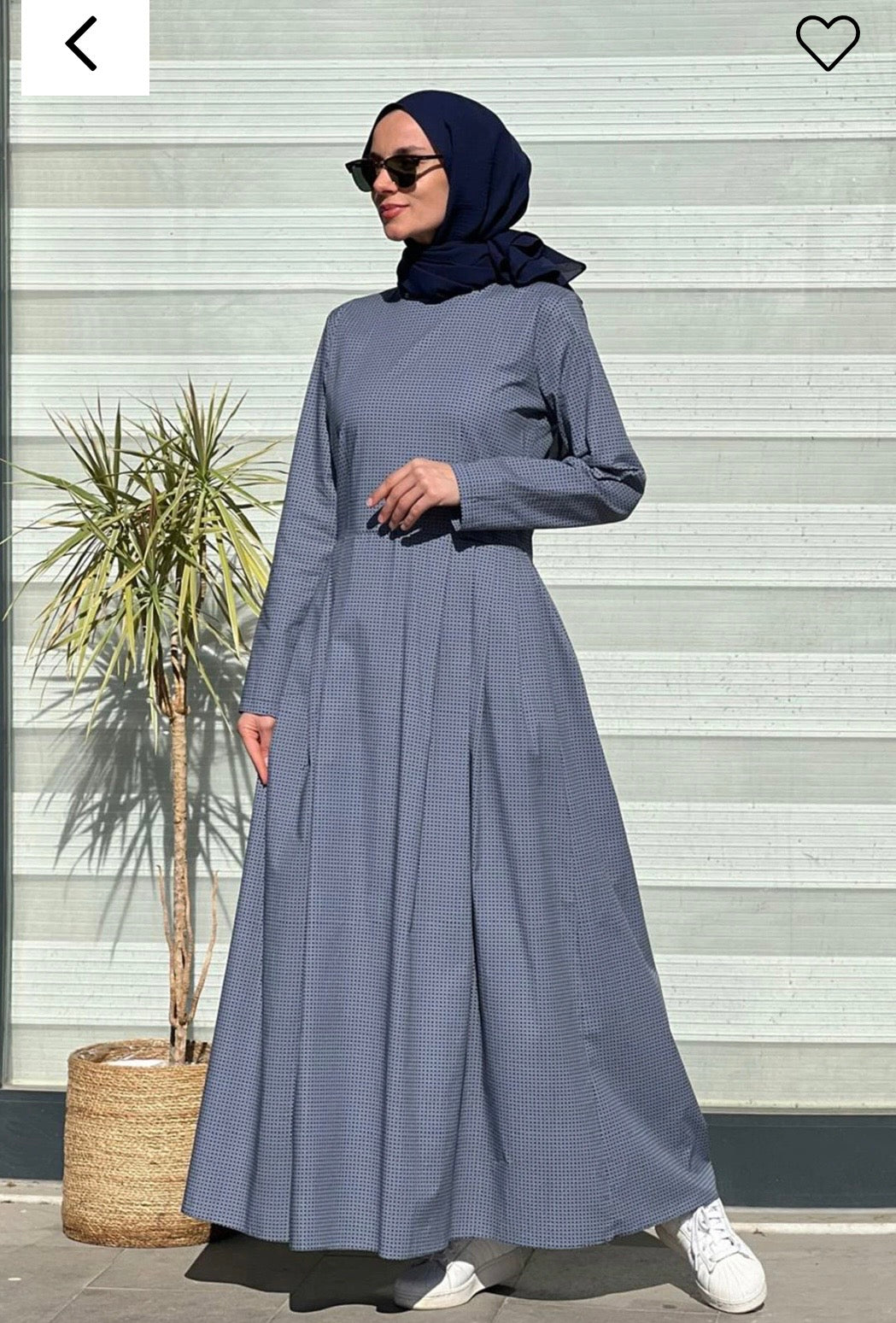 Berrak pileli elbise