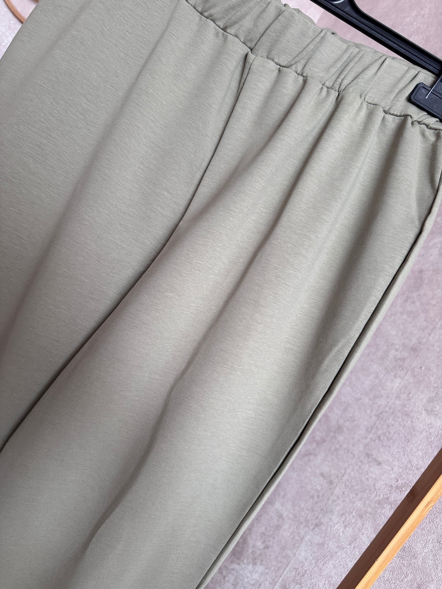 Tunik kolu cep detaylı takım, yeşil (40-46 beden)