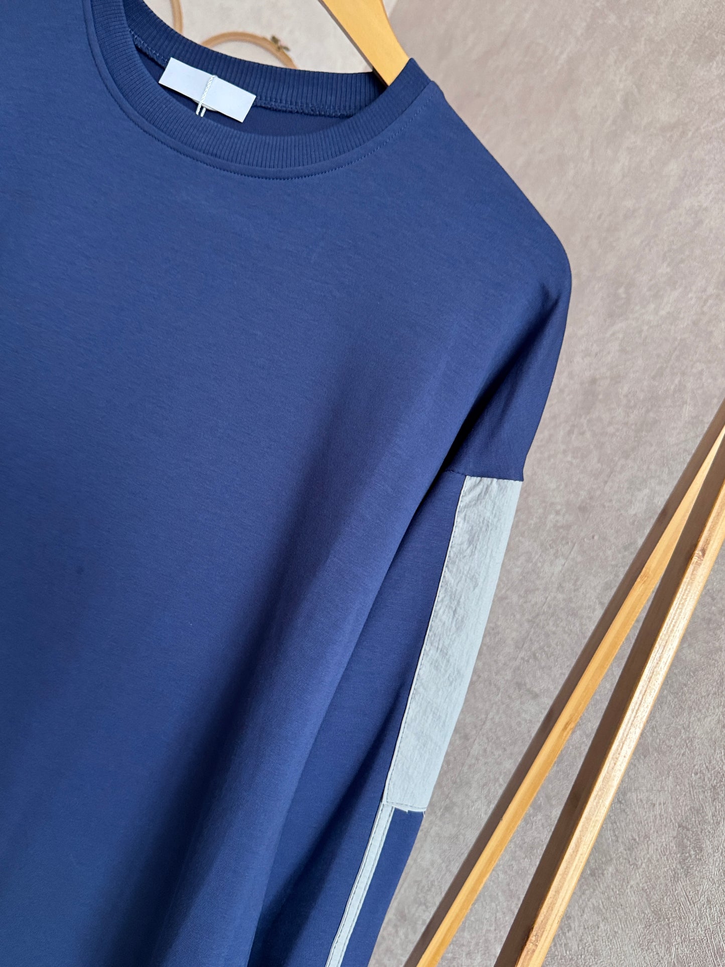 Kolları paraşüt detaylı tunik, indigo (40-46 beden)