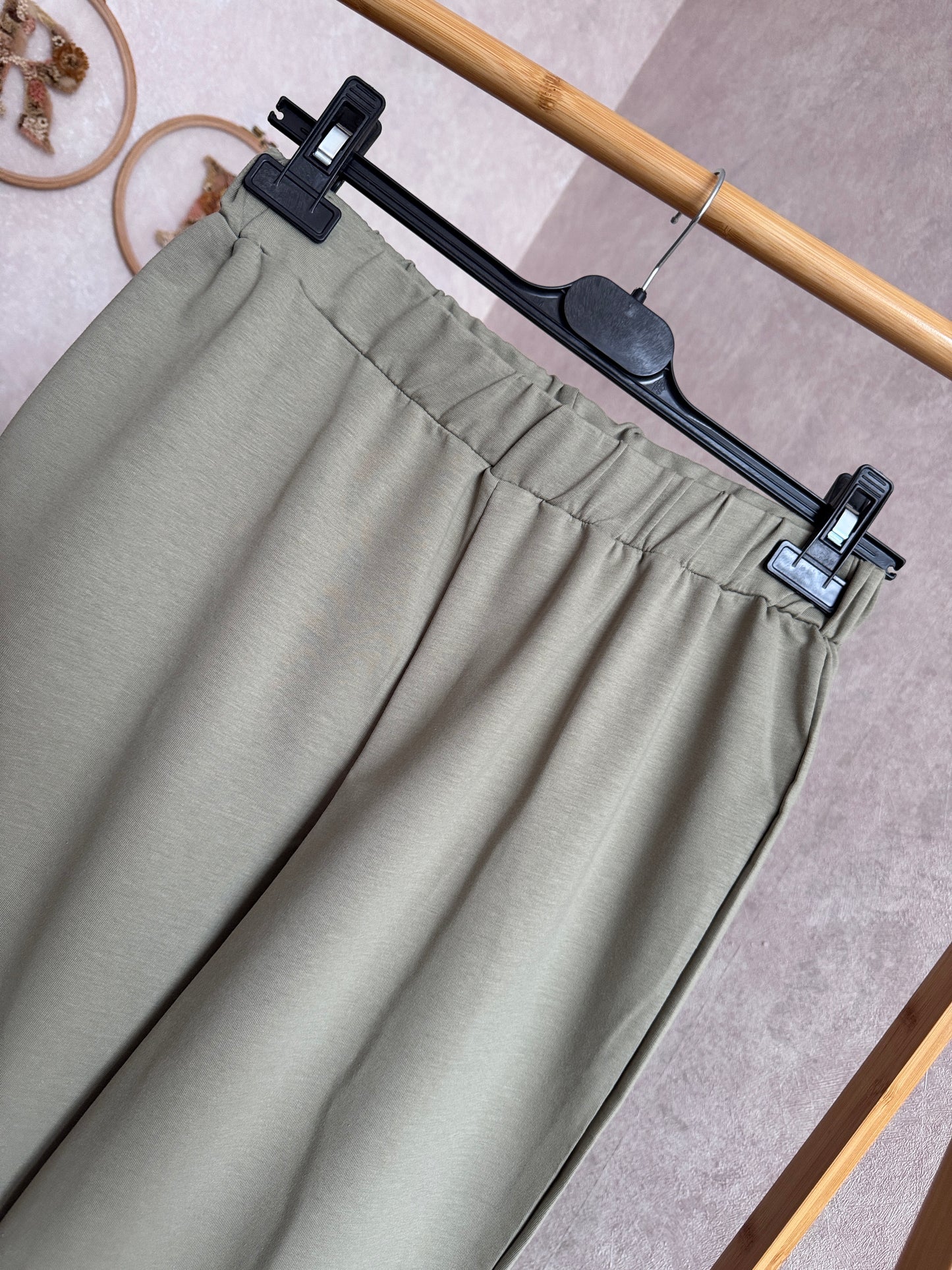 Tunik kolu cep detaylı takım, yeşil (40-46 beden)