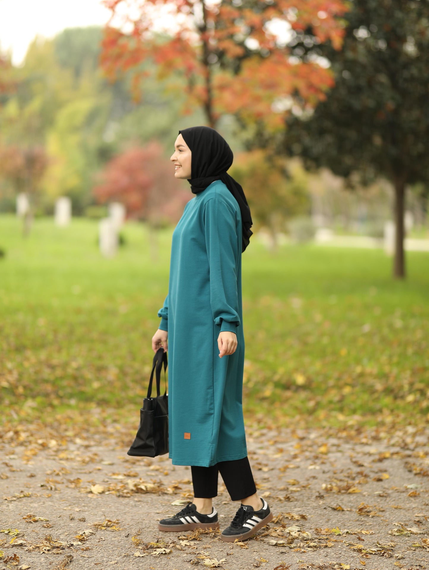 Nevada 120 cm sweat tunik, petrol