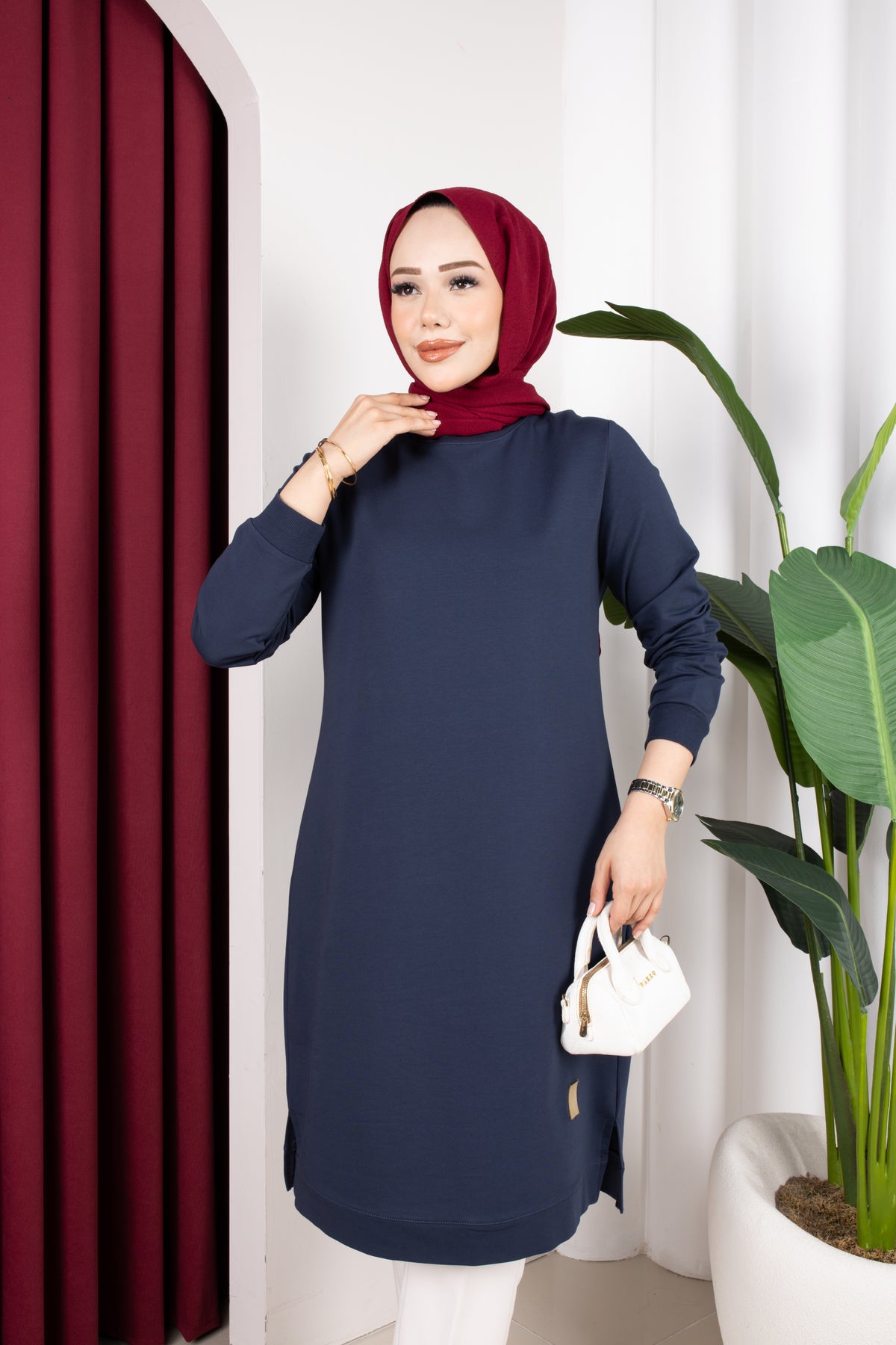 Bade tunik, lacivert