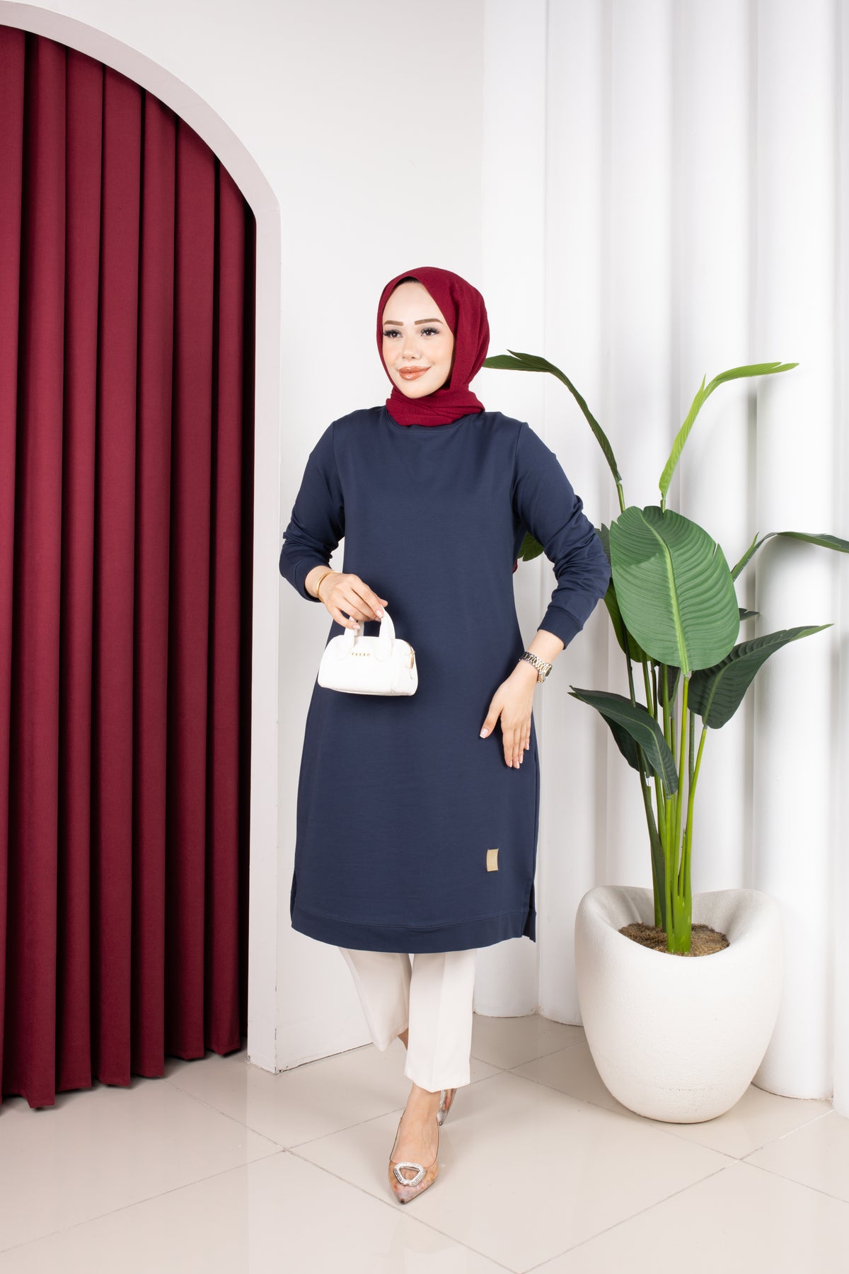Bade tunik, lacivert