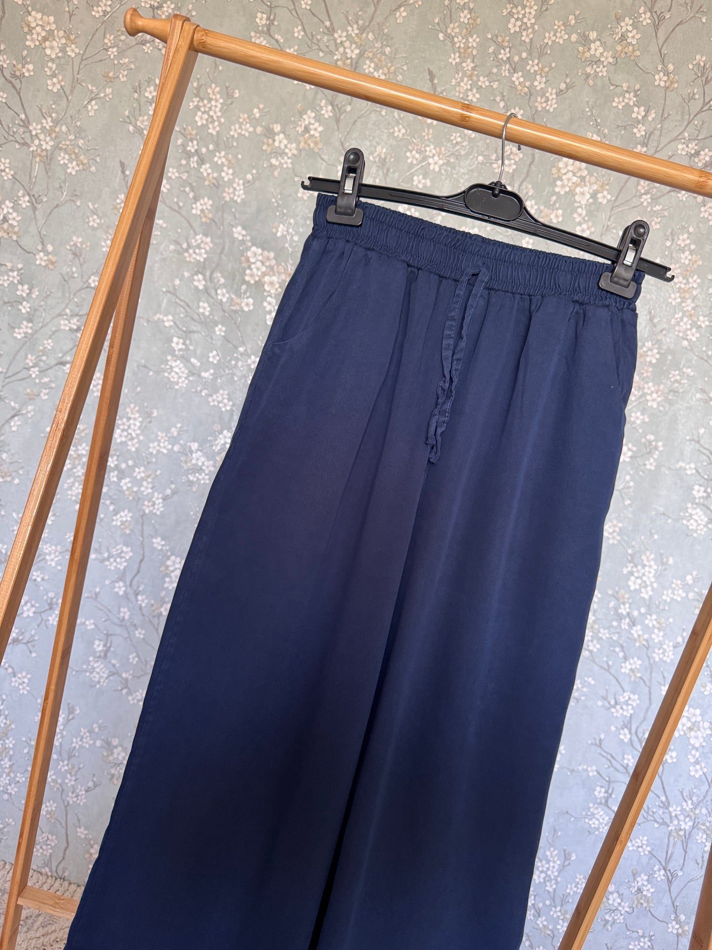 %100 pamuk tensel pantolon, kot rengi