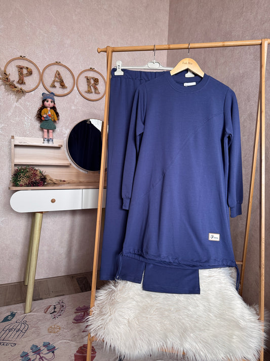 İki iplik takım, indigo