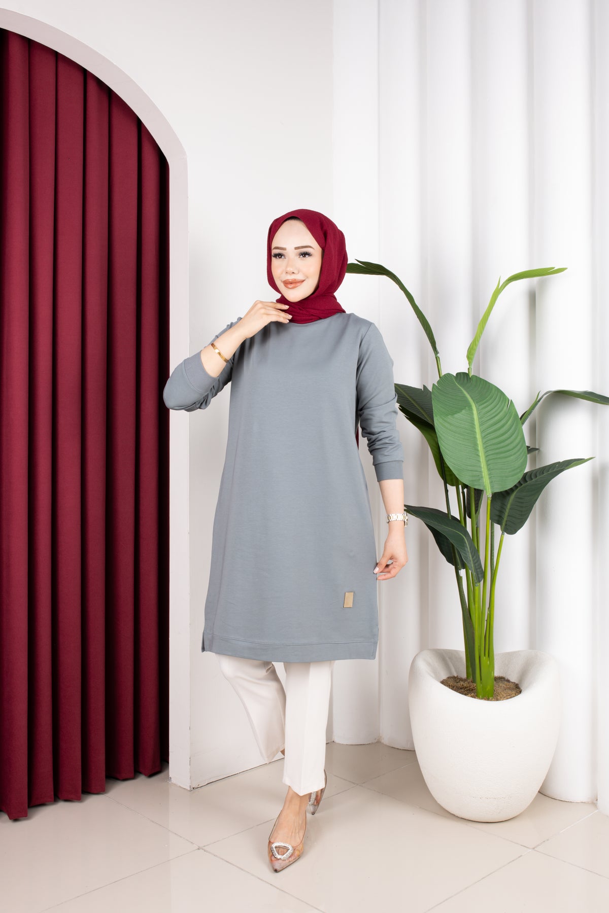 Bade tunik, yeşil