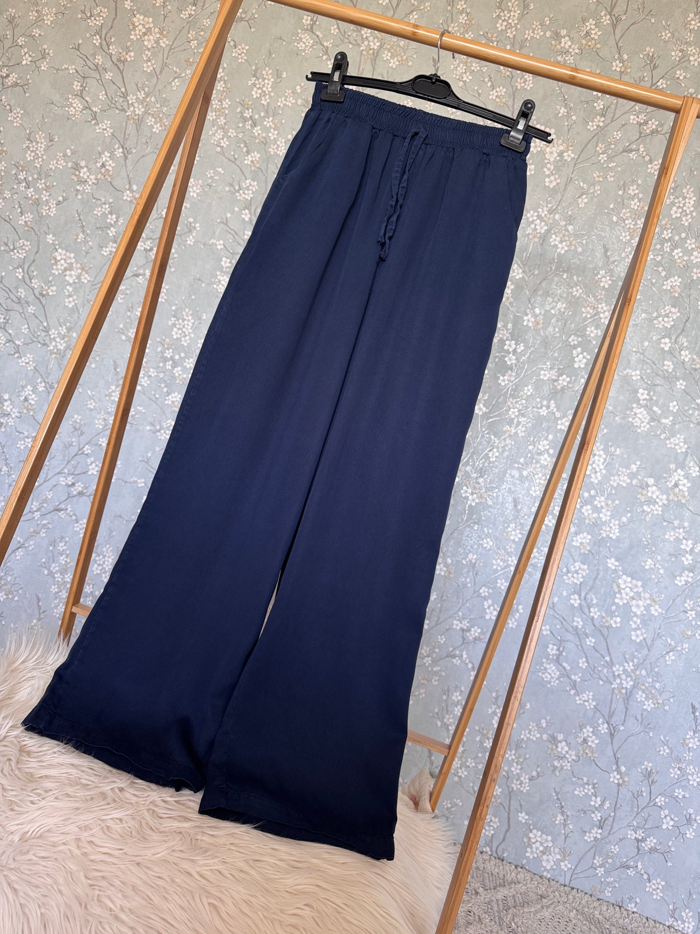 %100 pamuk tensel pantolon, kot rengi