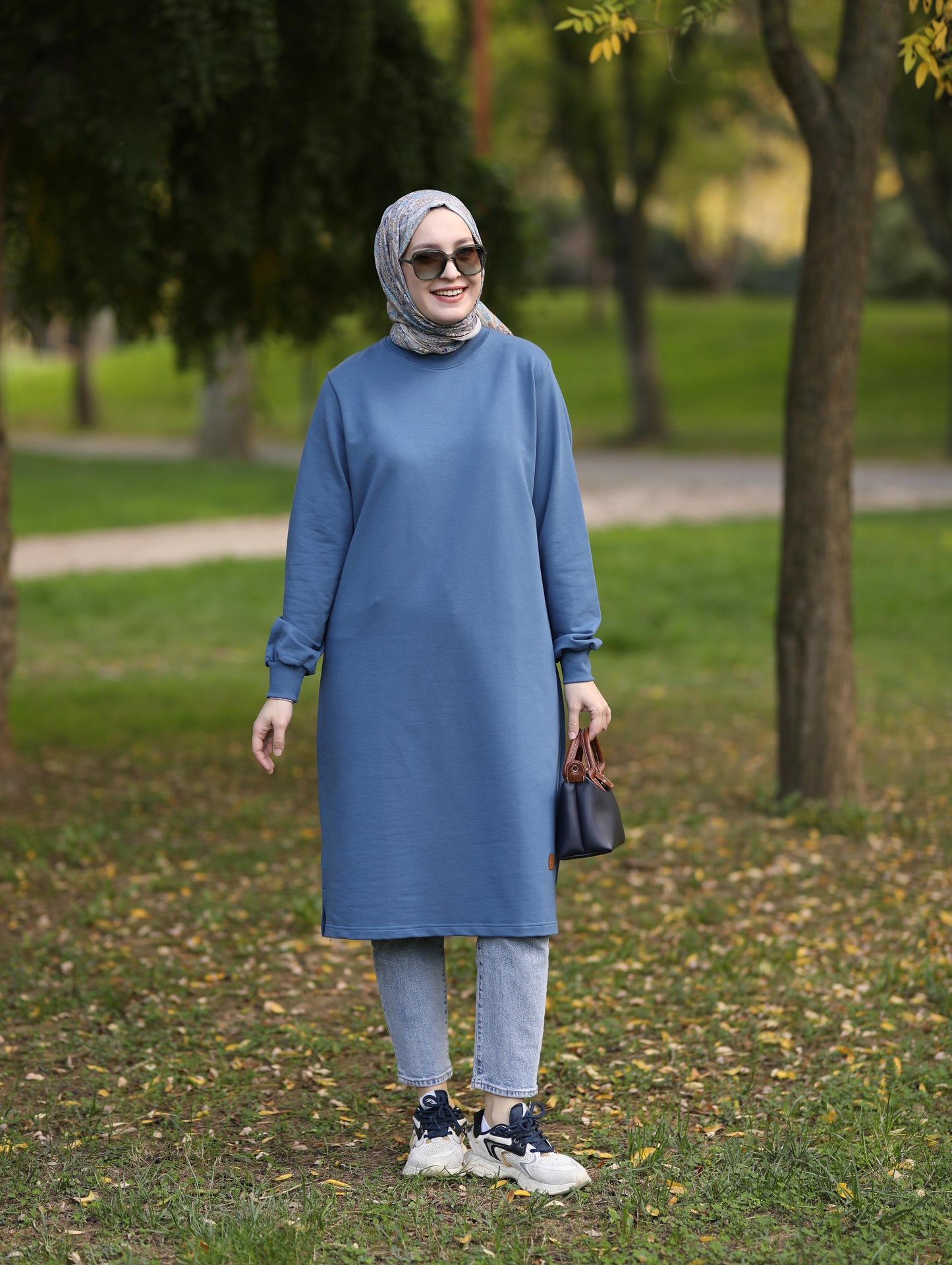 Neva 110 cm sweat tunik, indigo