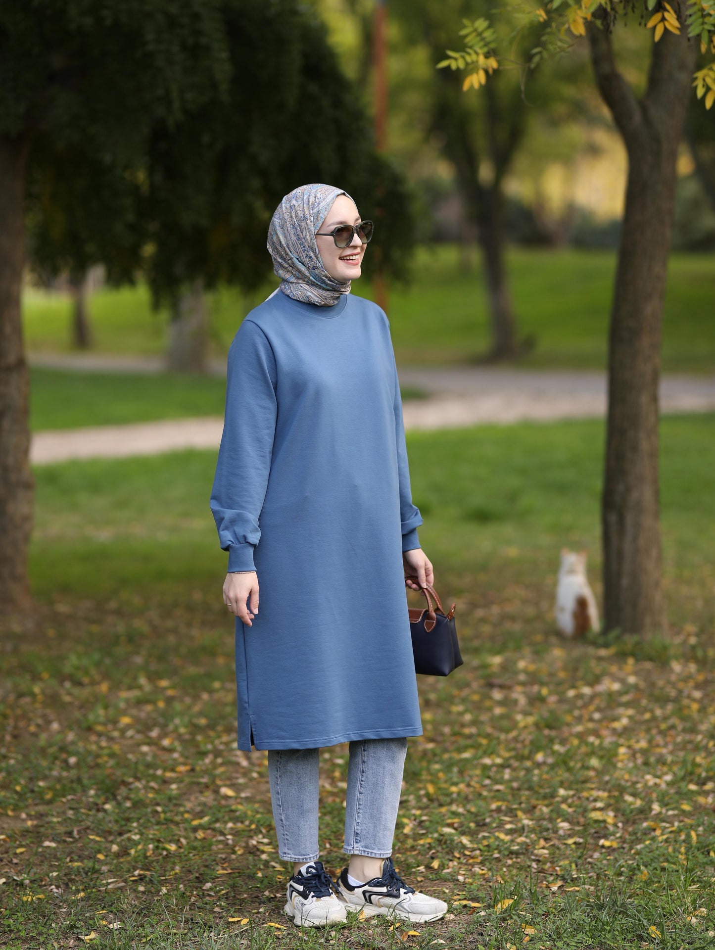 Neva 110 cm sweat tunik, indigo