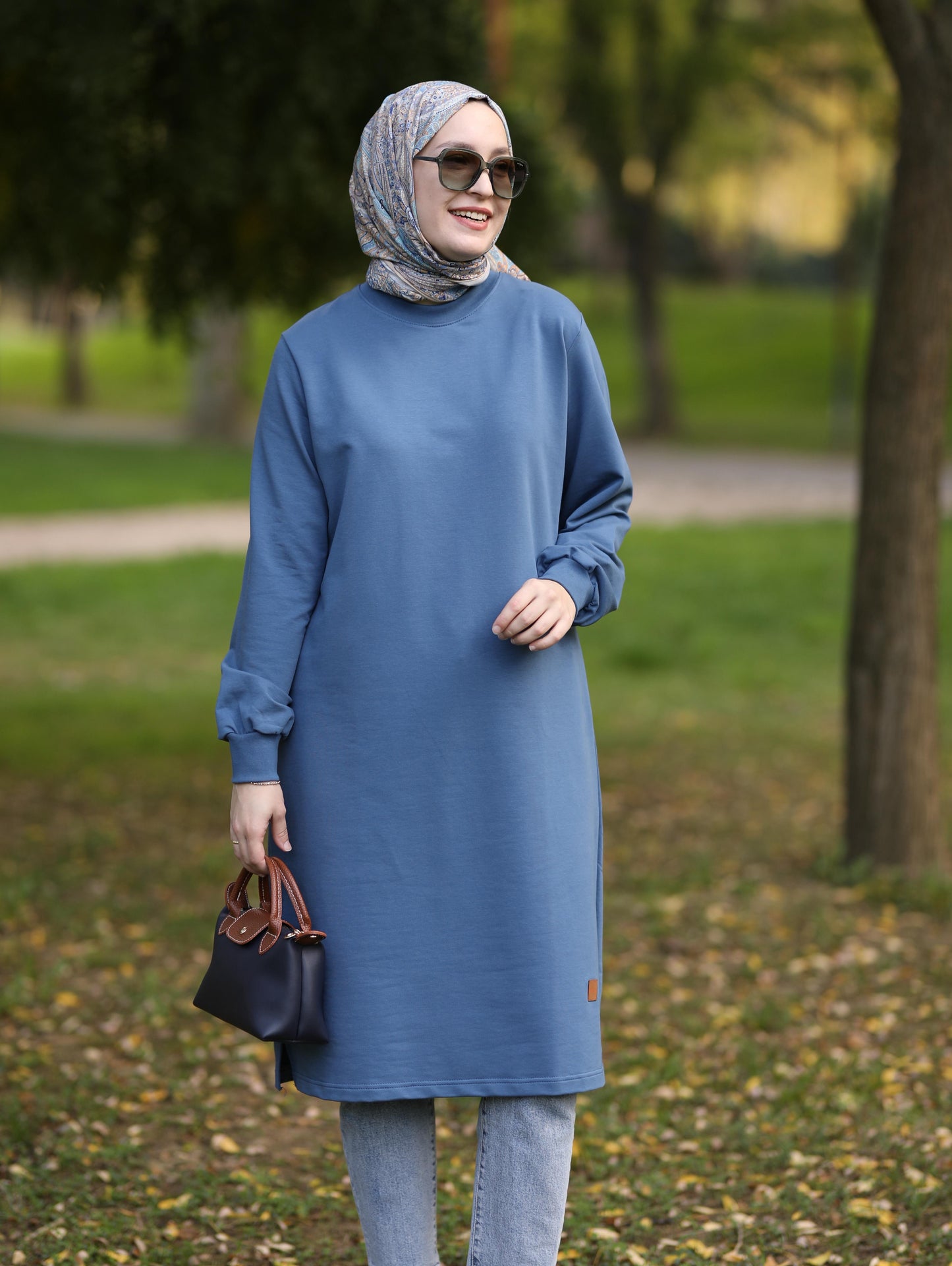Neva 110 cm sweat tunik, indigo