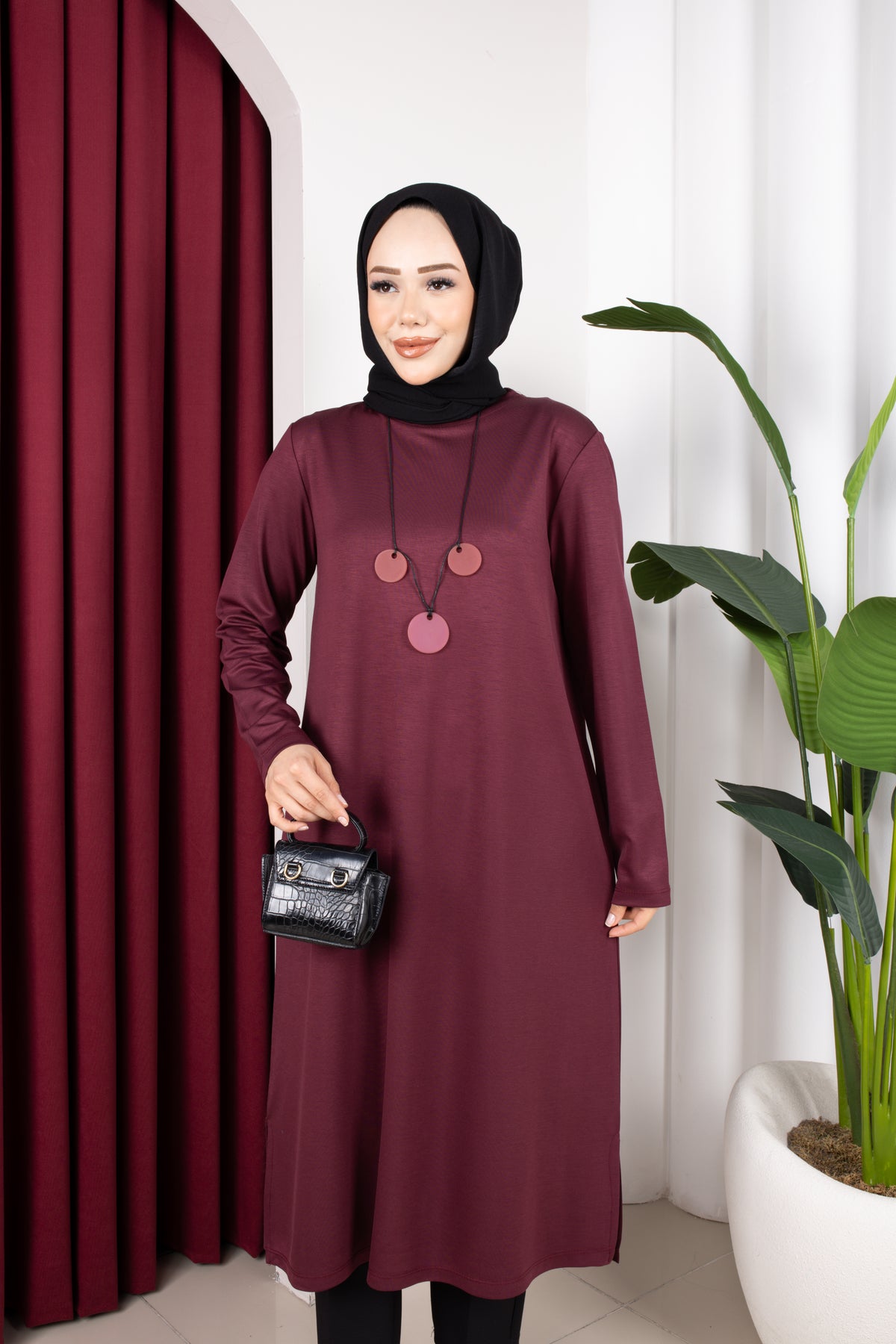 Selen tunik, mürdüm