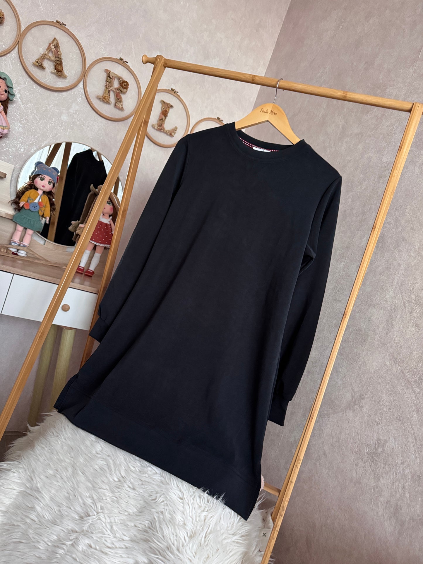 A kalite orijinal oysho kumaş takım, siyah