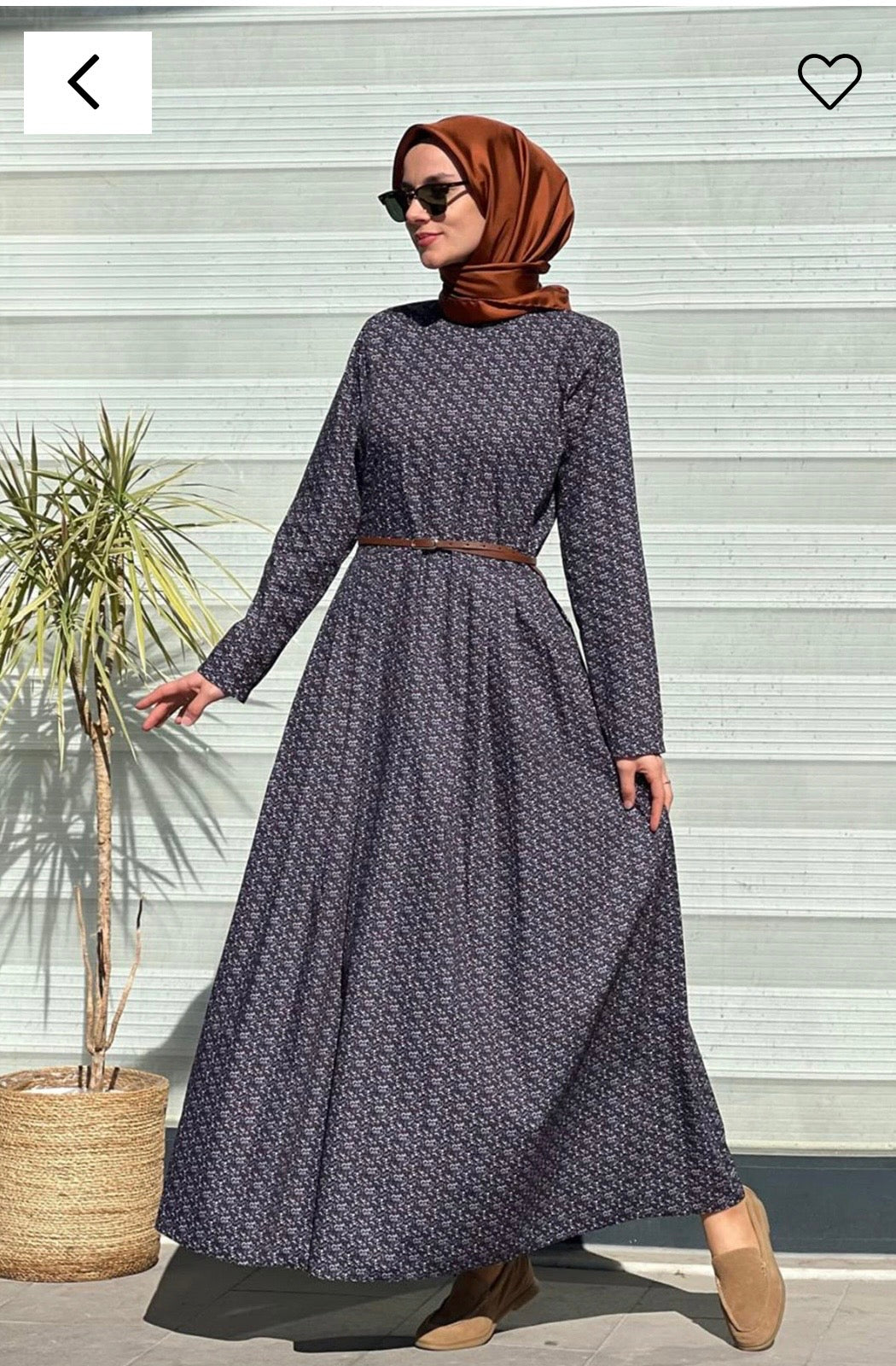 Gökçe pileli elbise