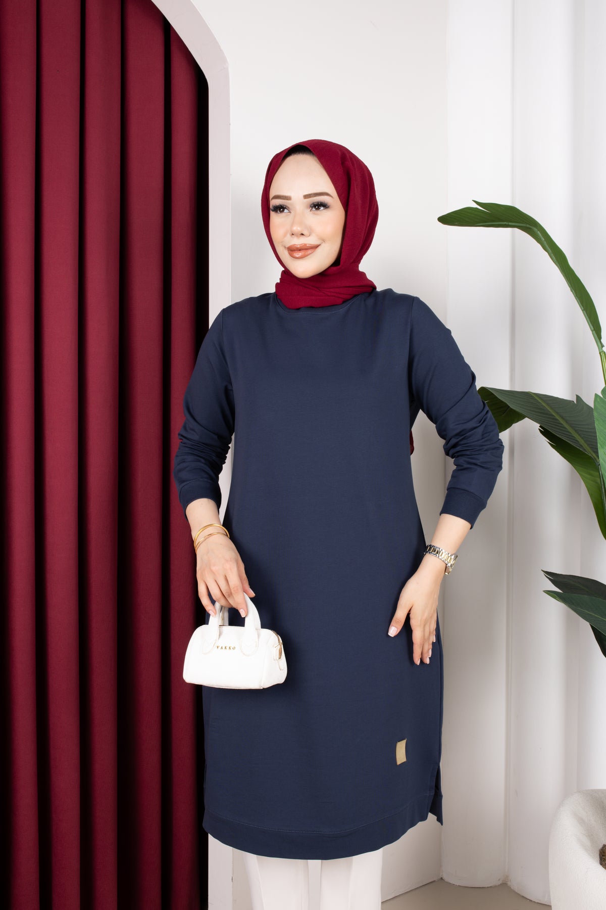 Bade tunik, lacivert
