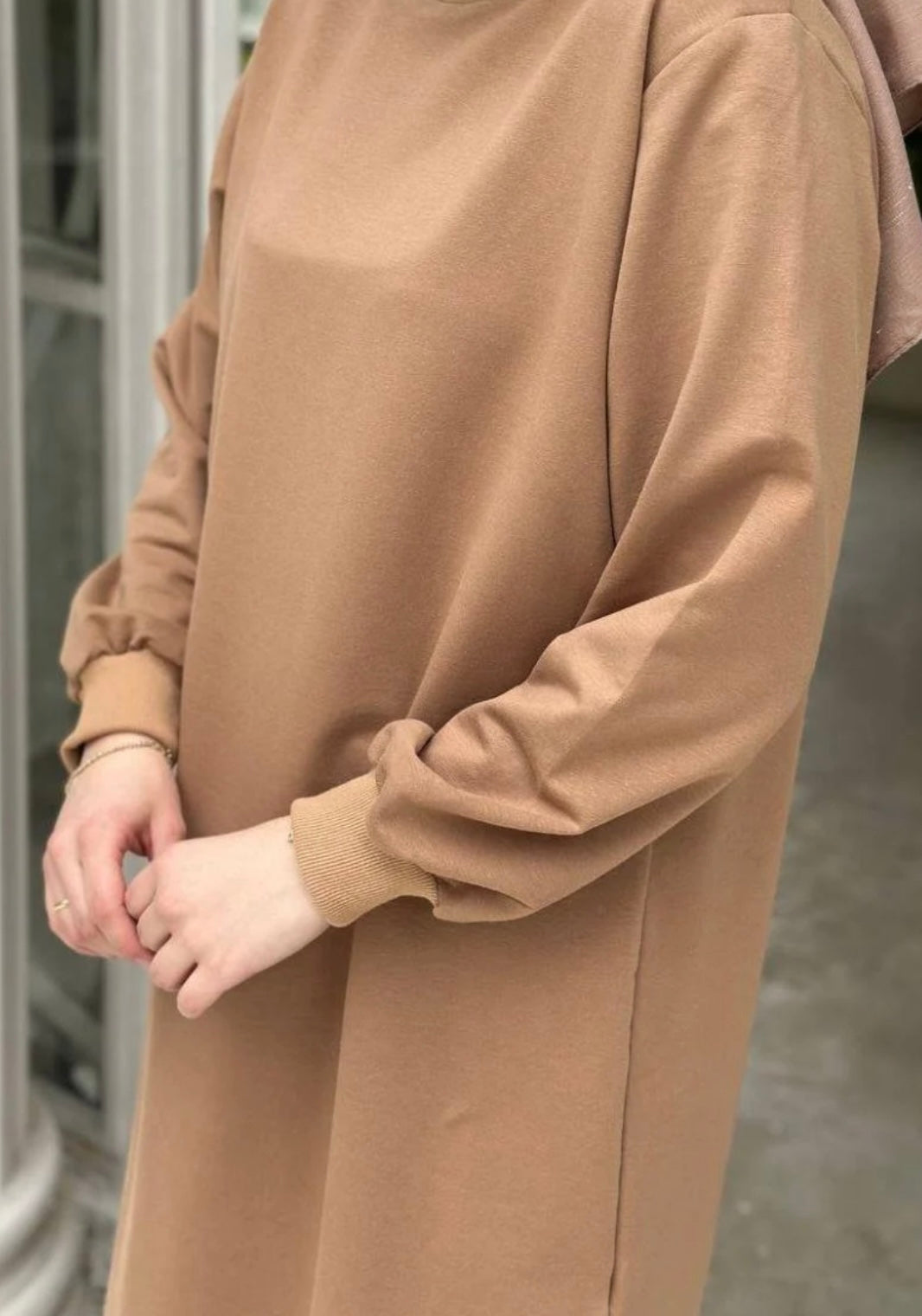 Neva 110 cm sweat tunik, Camel