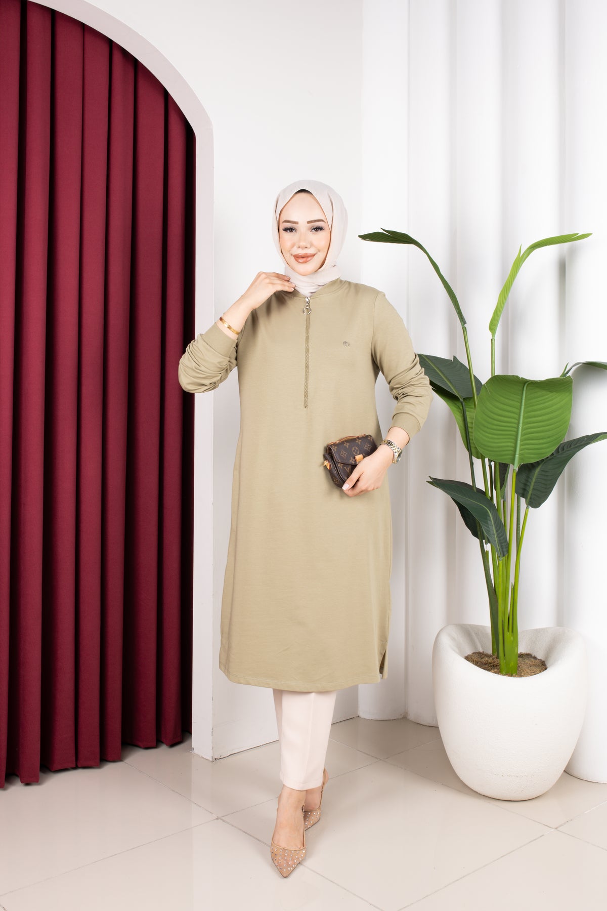 Name tunik, fıstık yeşili