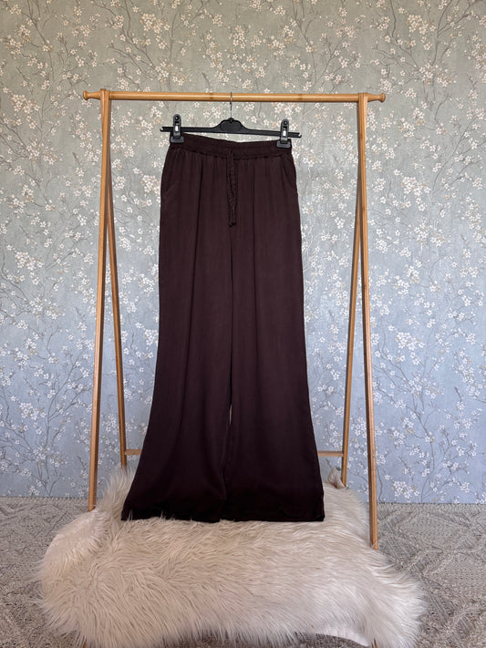 %100 pamuk tensel pantolon, acı kahve