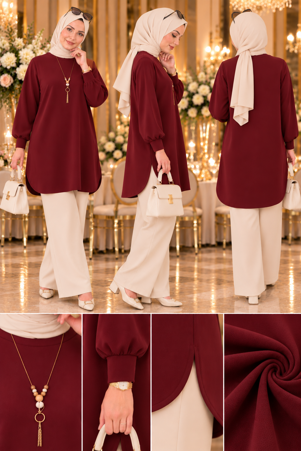 Rana tunik, bordo