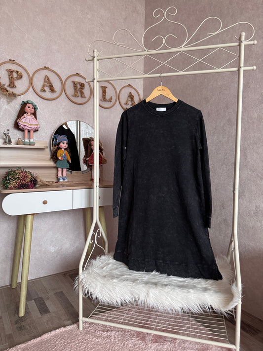 %100 pamuk tunik, siyah