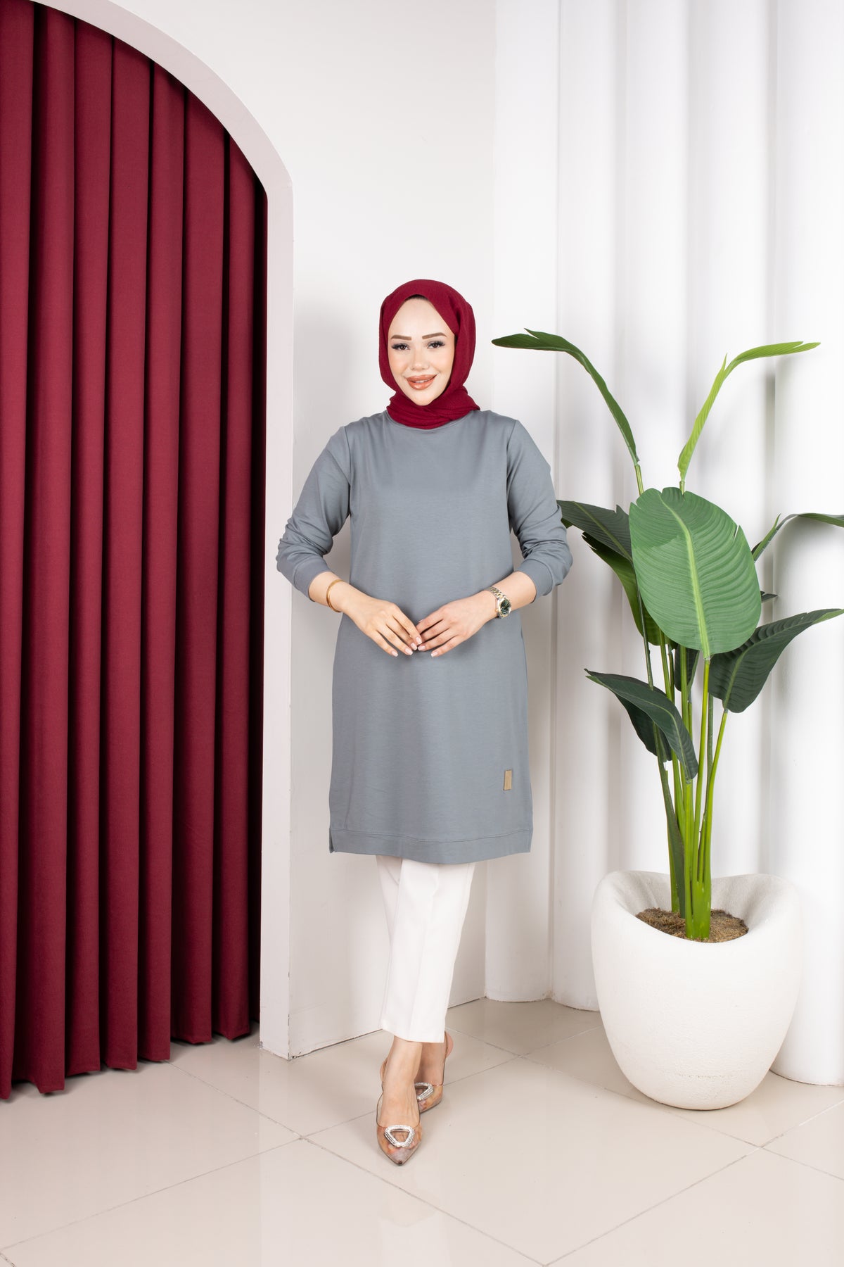 Bade tunik, yeşil