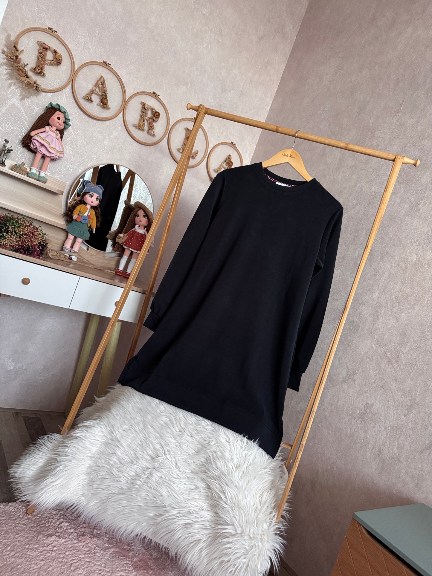 A kalite orijinal oysho kumaş takım, siyah