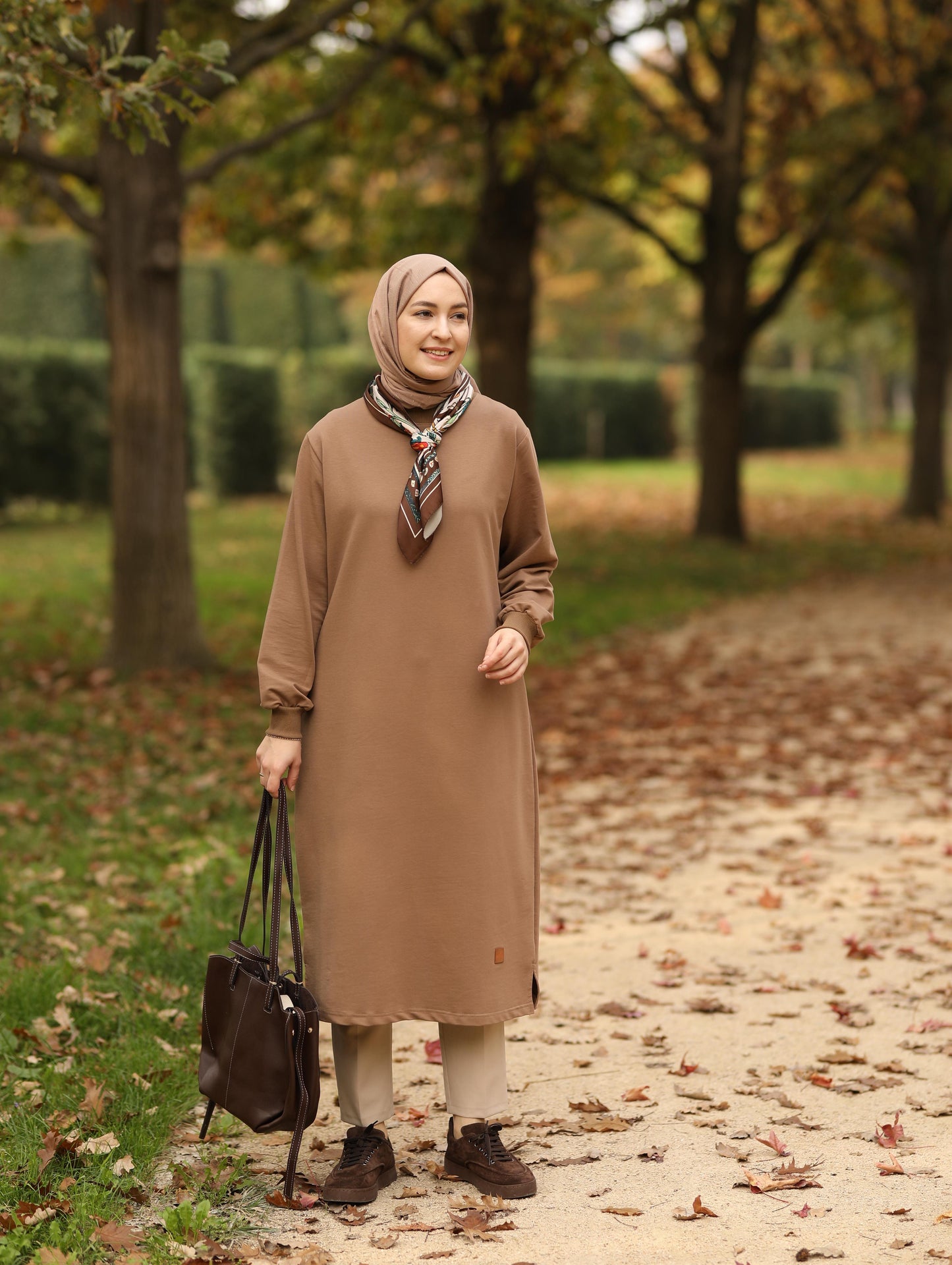 Nevada 120 cm sweat tunik, Camel