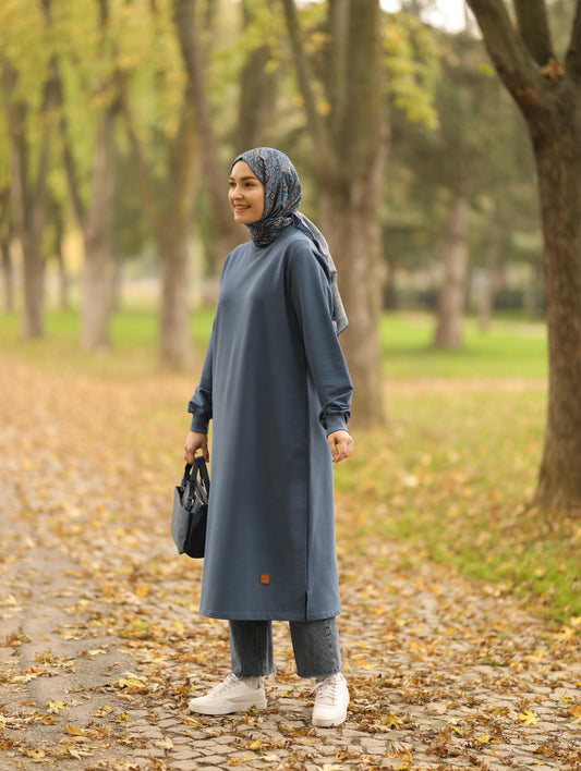 Nevada 120 cm sweat tunik, indigo