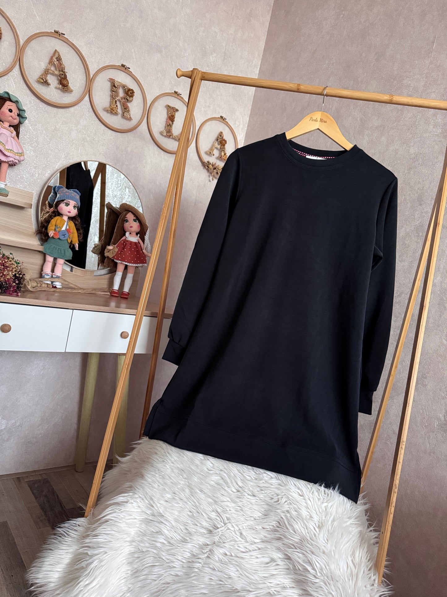 A kalite orijinal oysho kumaş takım, siyah