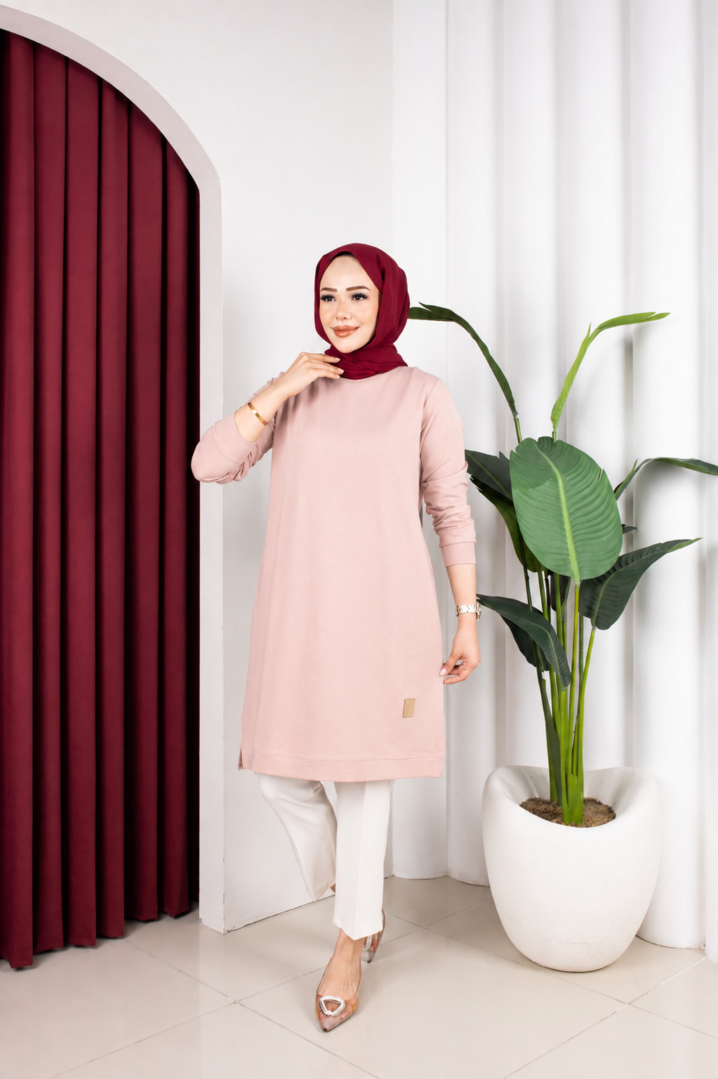Bade tunik, pudra