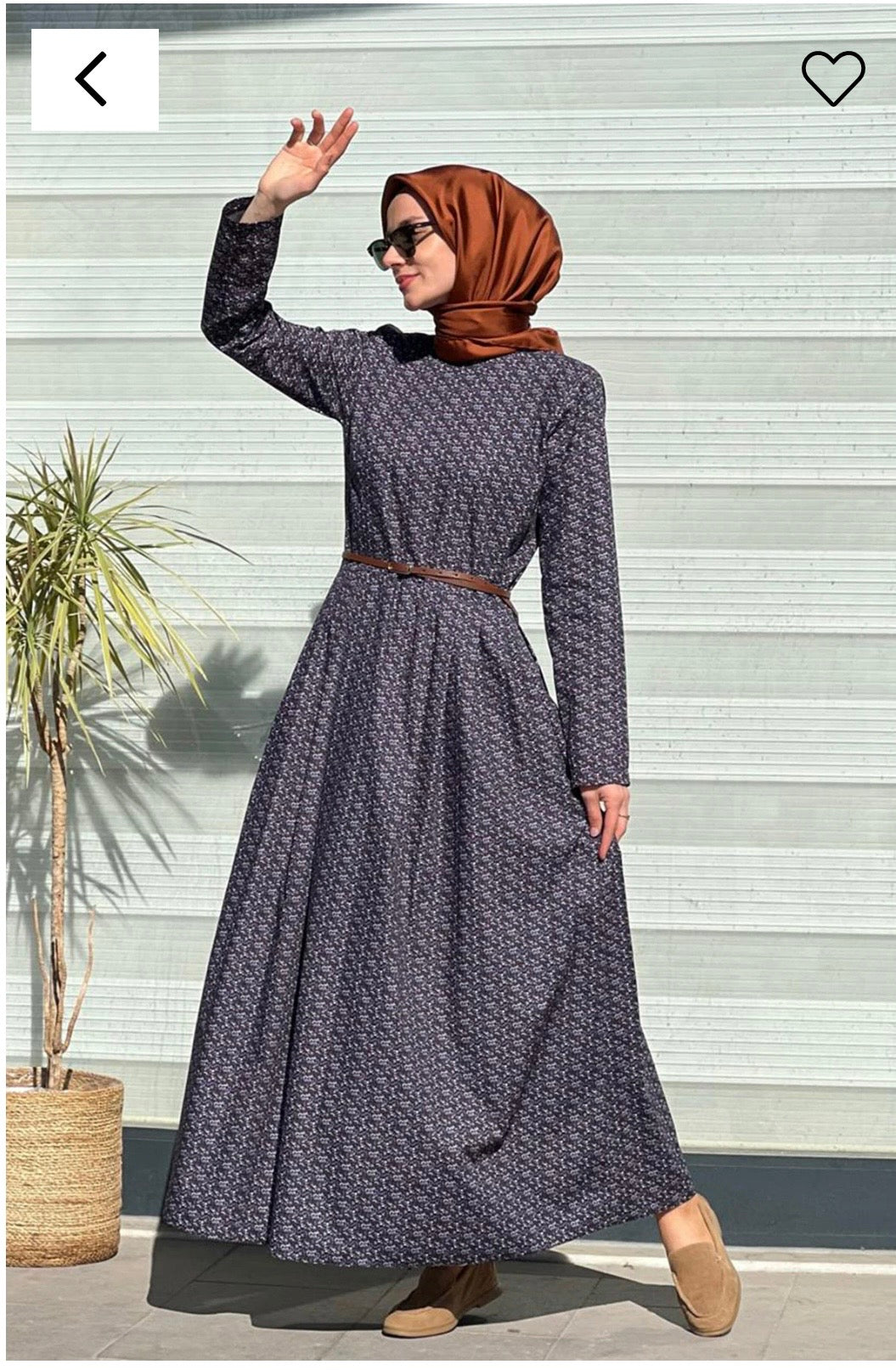 Gökçe pileli elbise