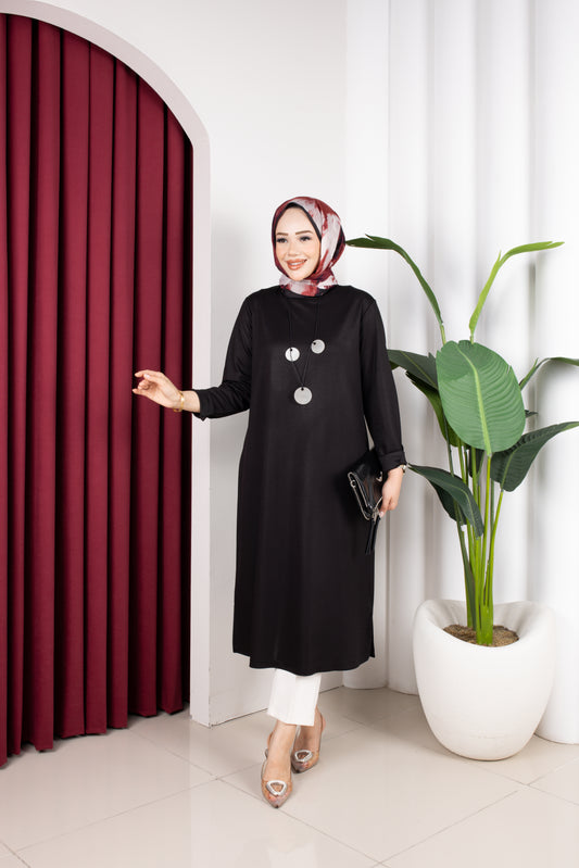 Selen tunik, siyah