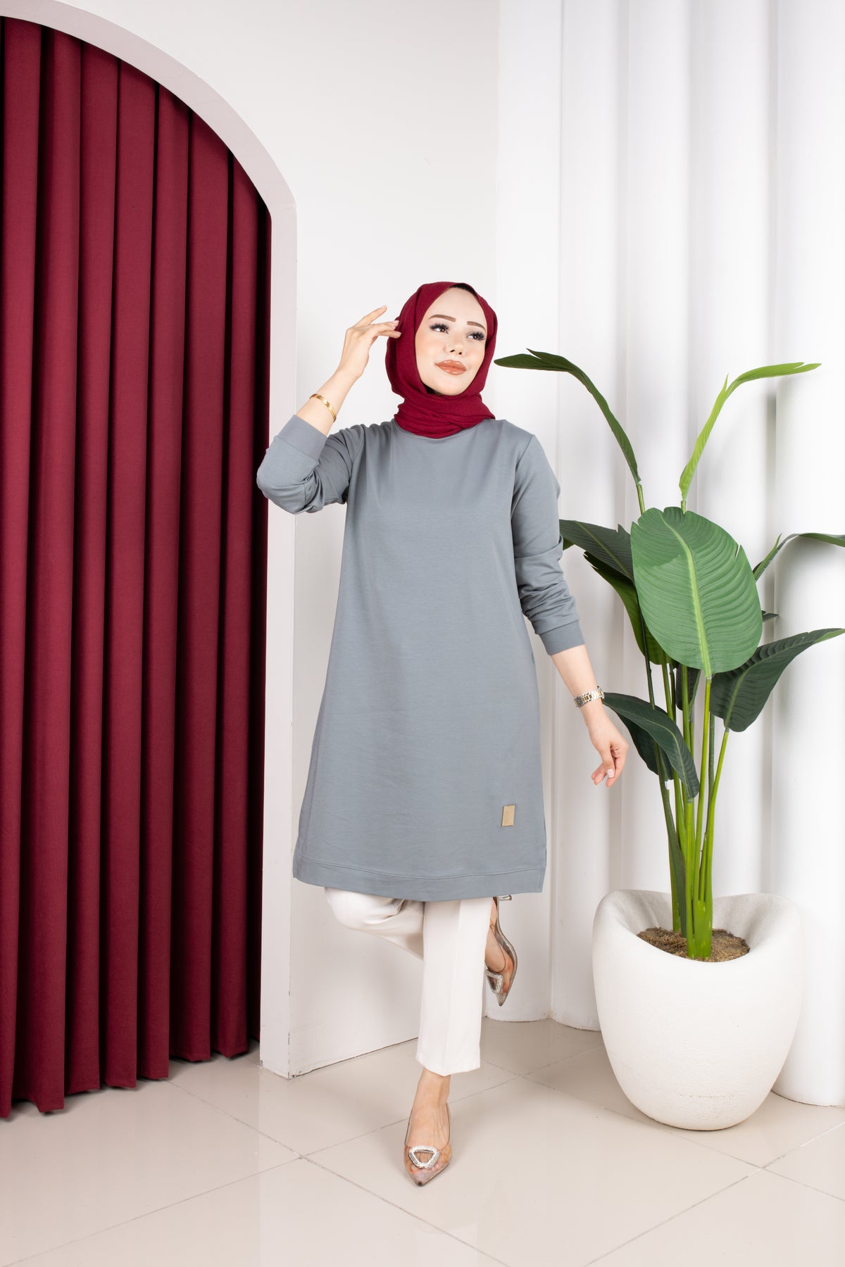 Bade tunik, yeşil