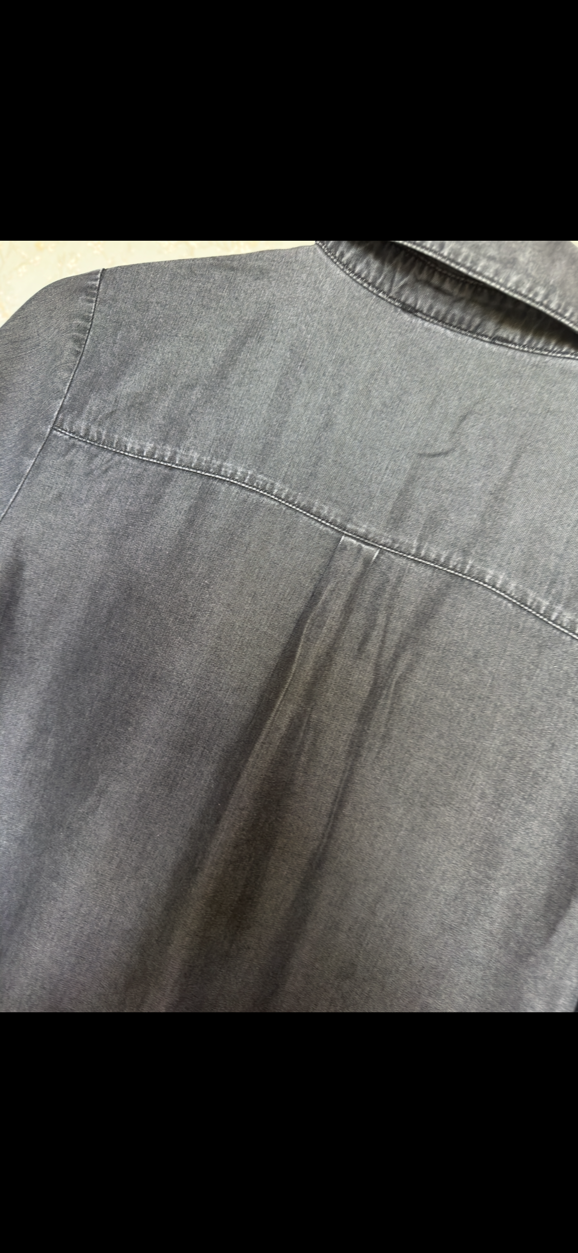 Bahar denim, kap-tunik, koyu gri