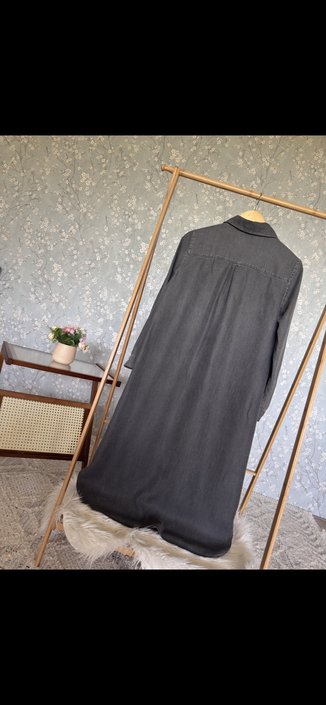Bahar denim, kap-tunik, gri