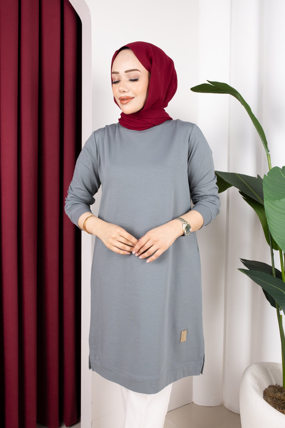 Bade tunik, yeşil
