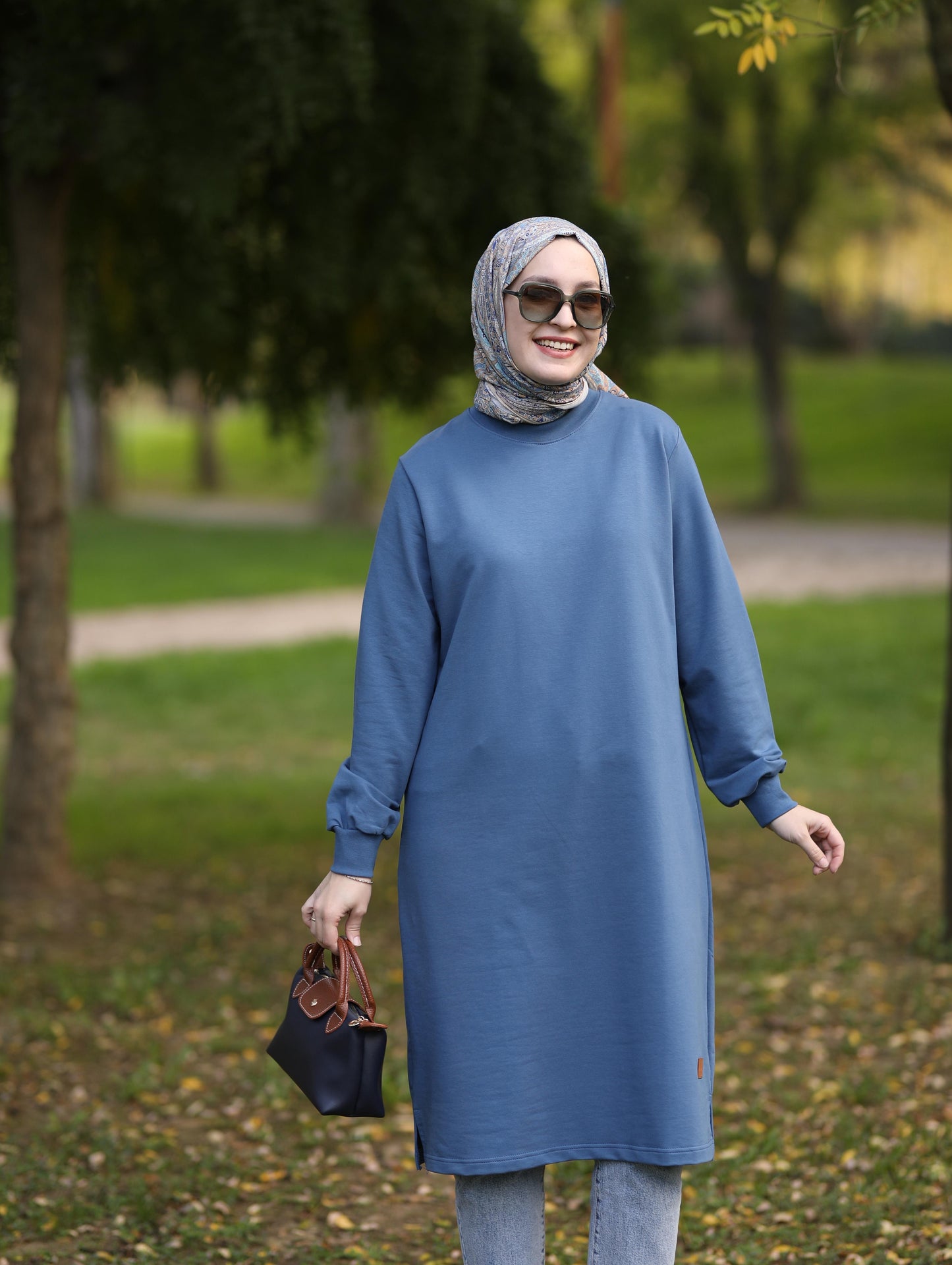 Neva 110 cm sweat tunik, indigo