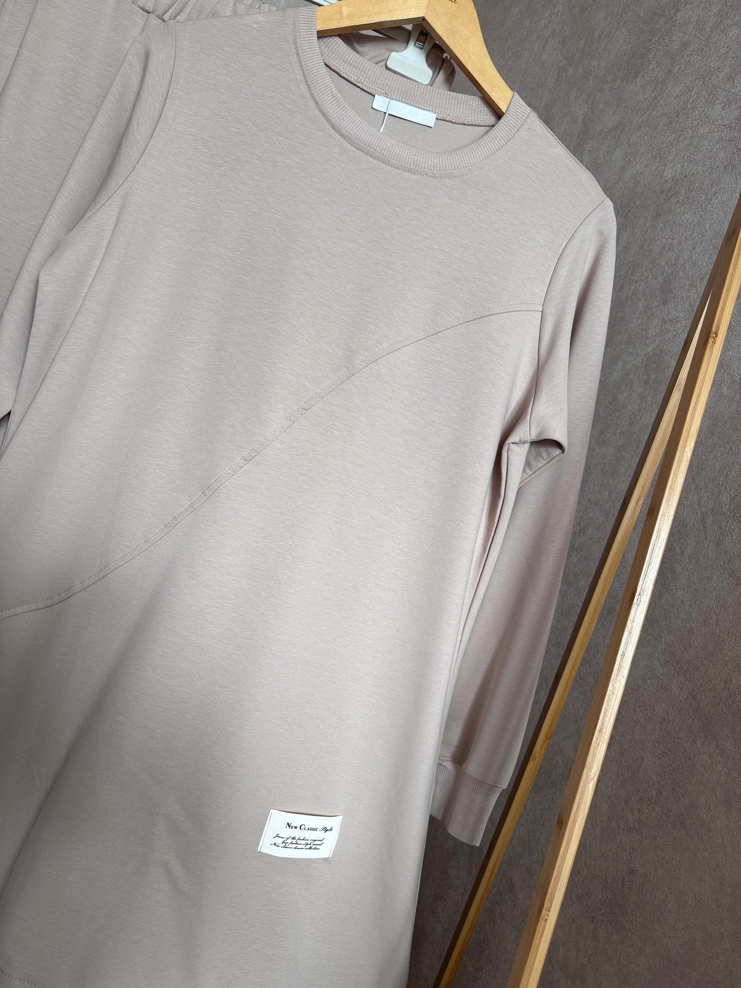 İki iplik takım, bej