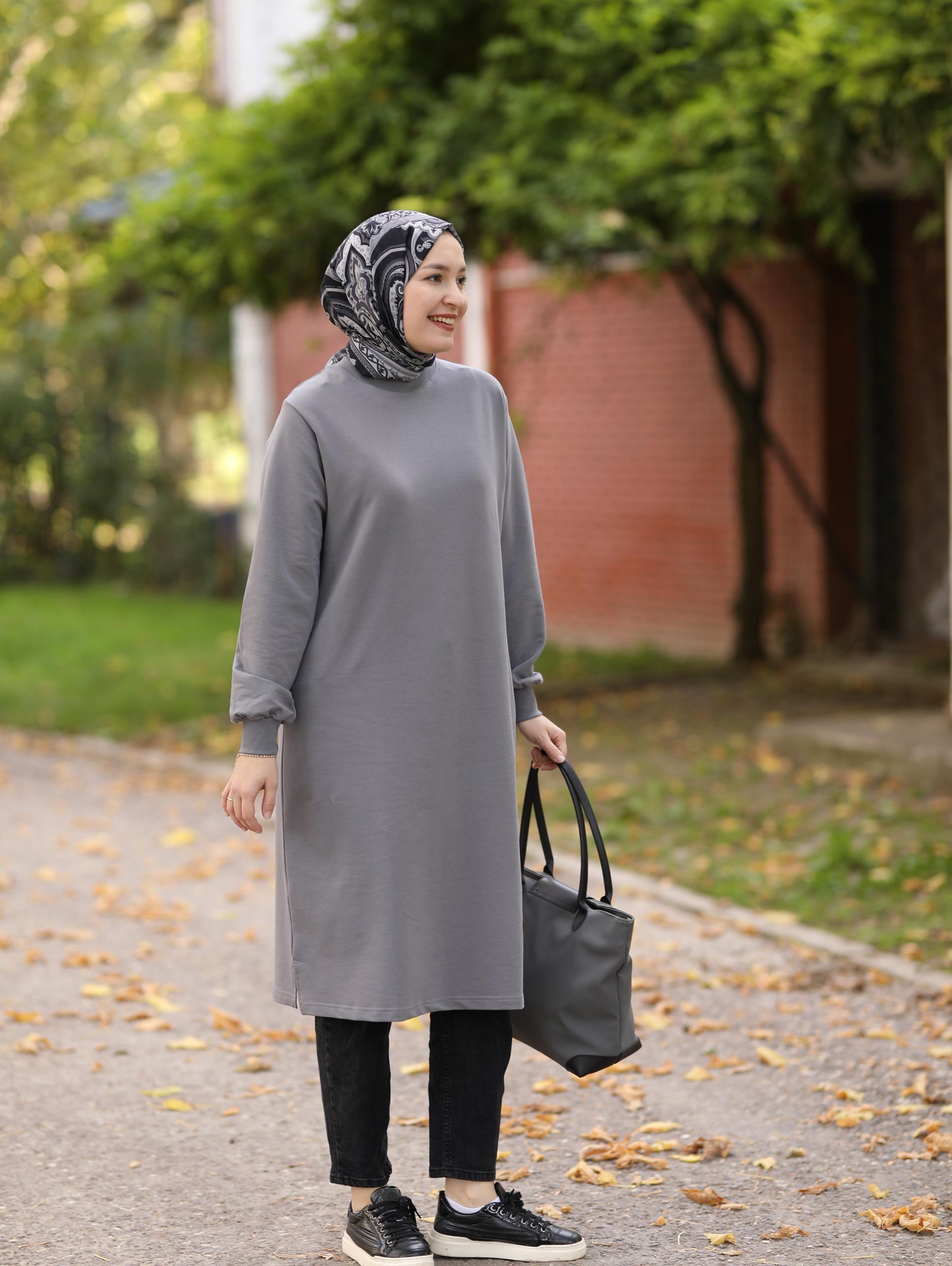 Neva 110 cm sweat tunik, gri