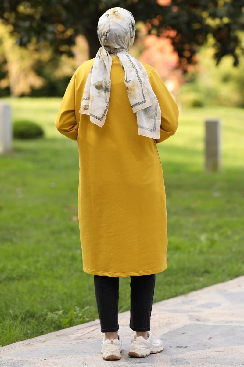 Neva 110 cm sweat tunik, hardal