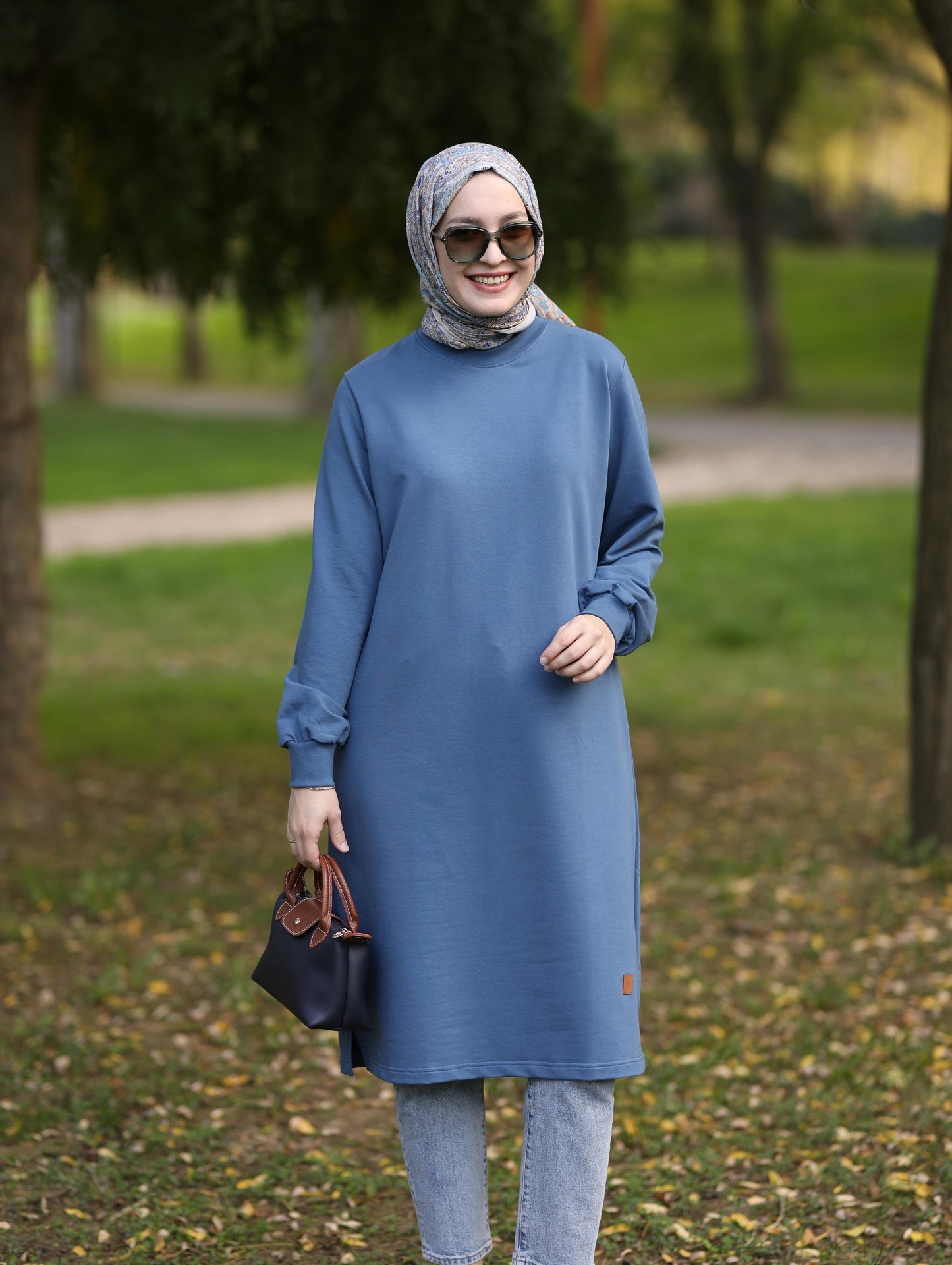 Neva 110 cm sweat tunik, indigo