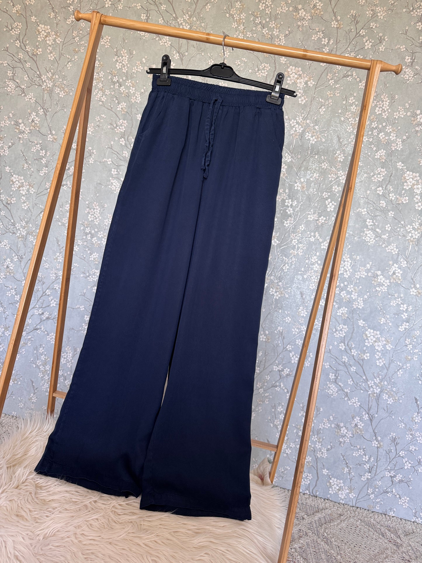 %100 pamuk tensel pantolon, kot rengi