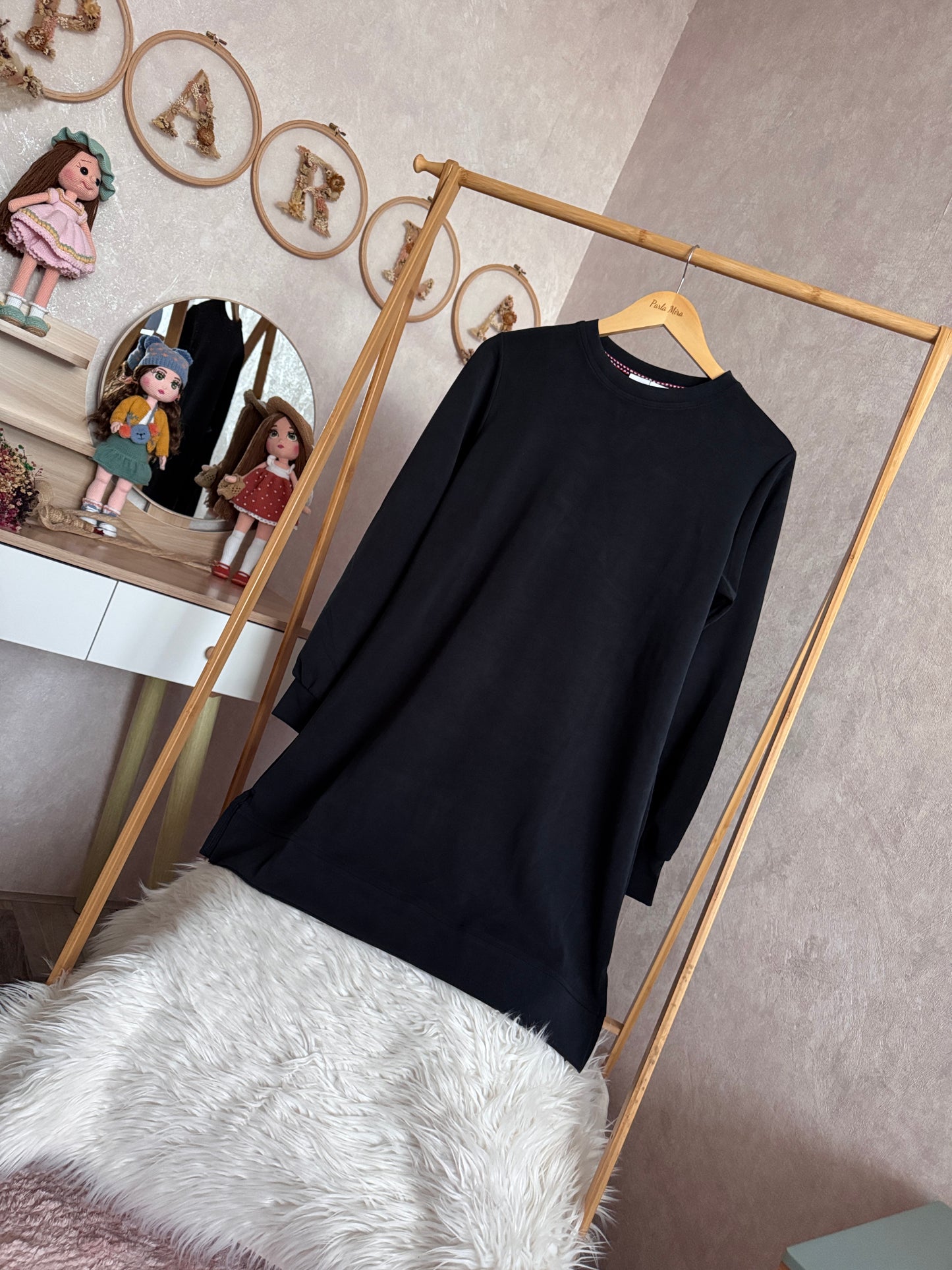 A kalite orijinal oysho kumaş takım, siyah