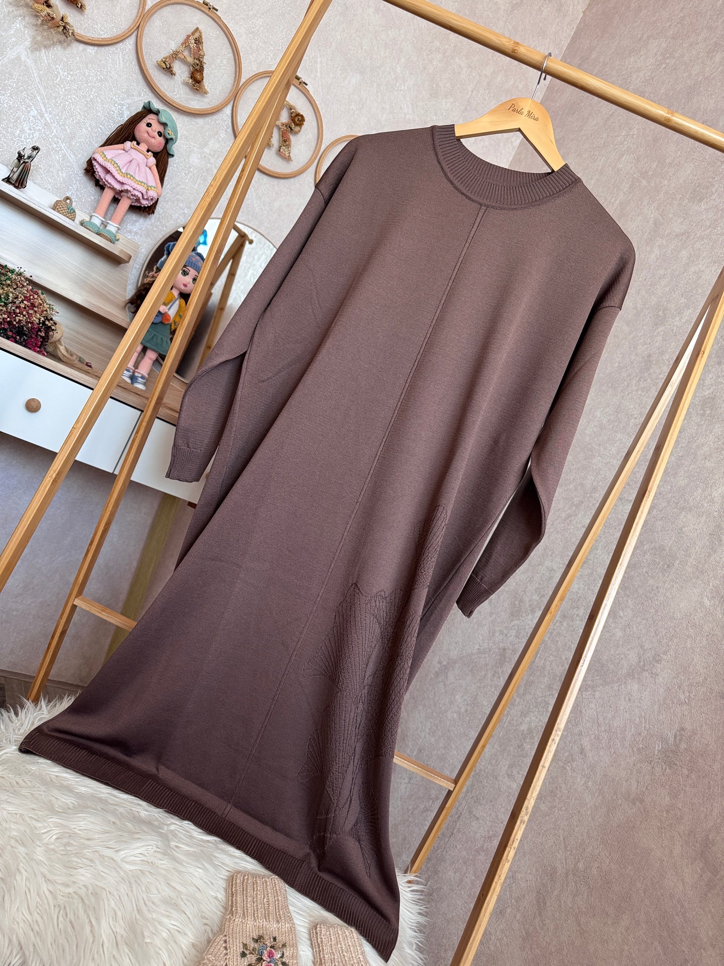 Triko tunik, toprak rengi