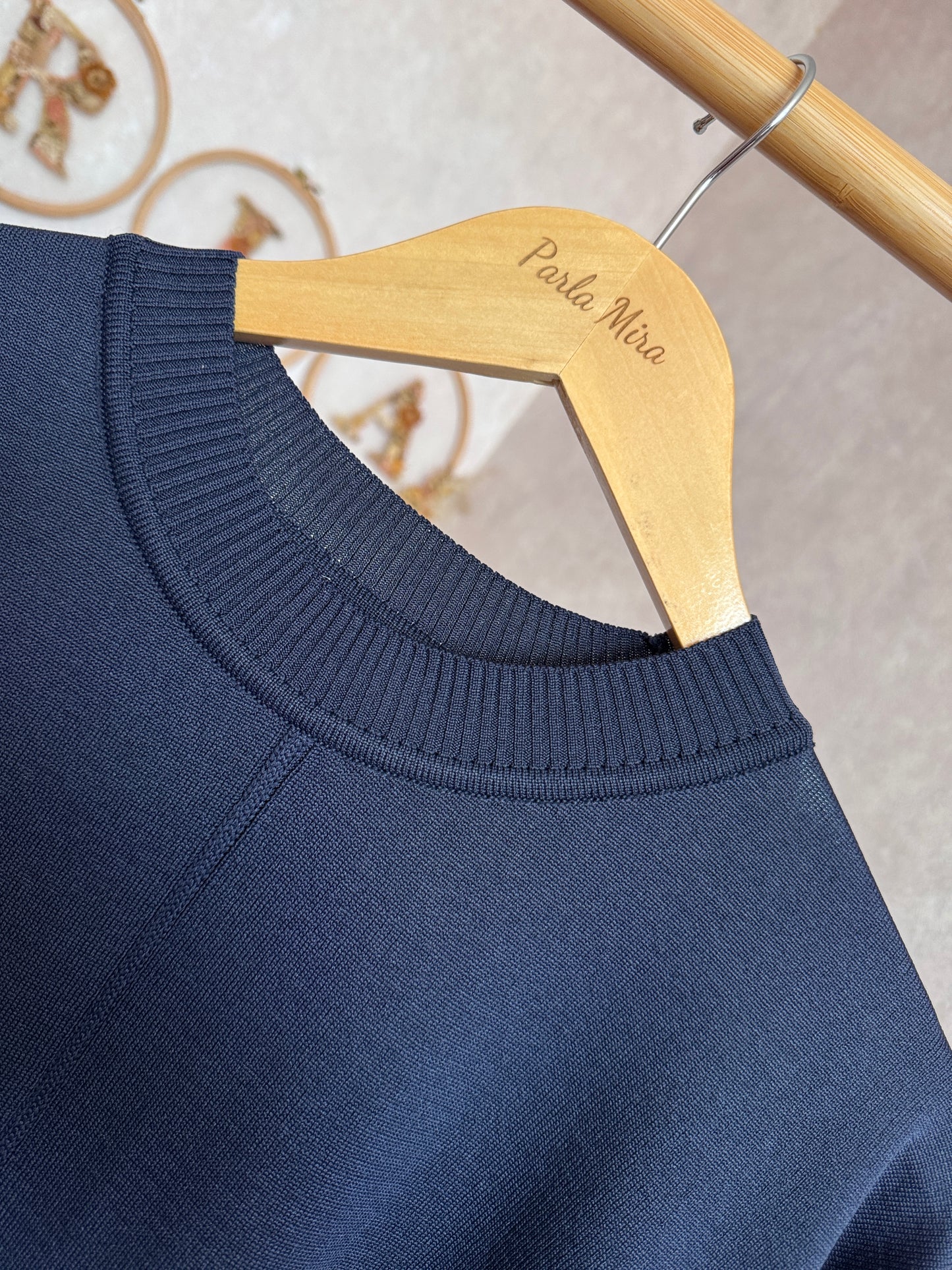 Triko tunik, lacivert